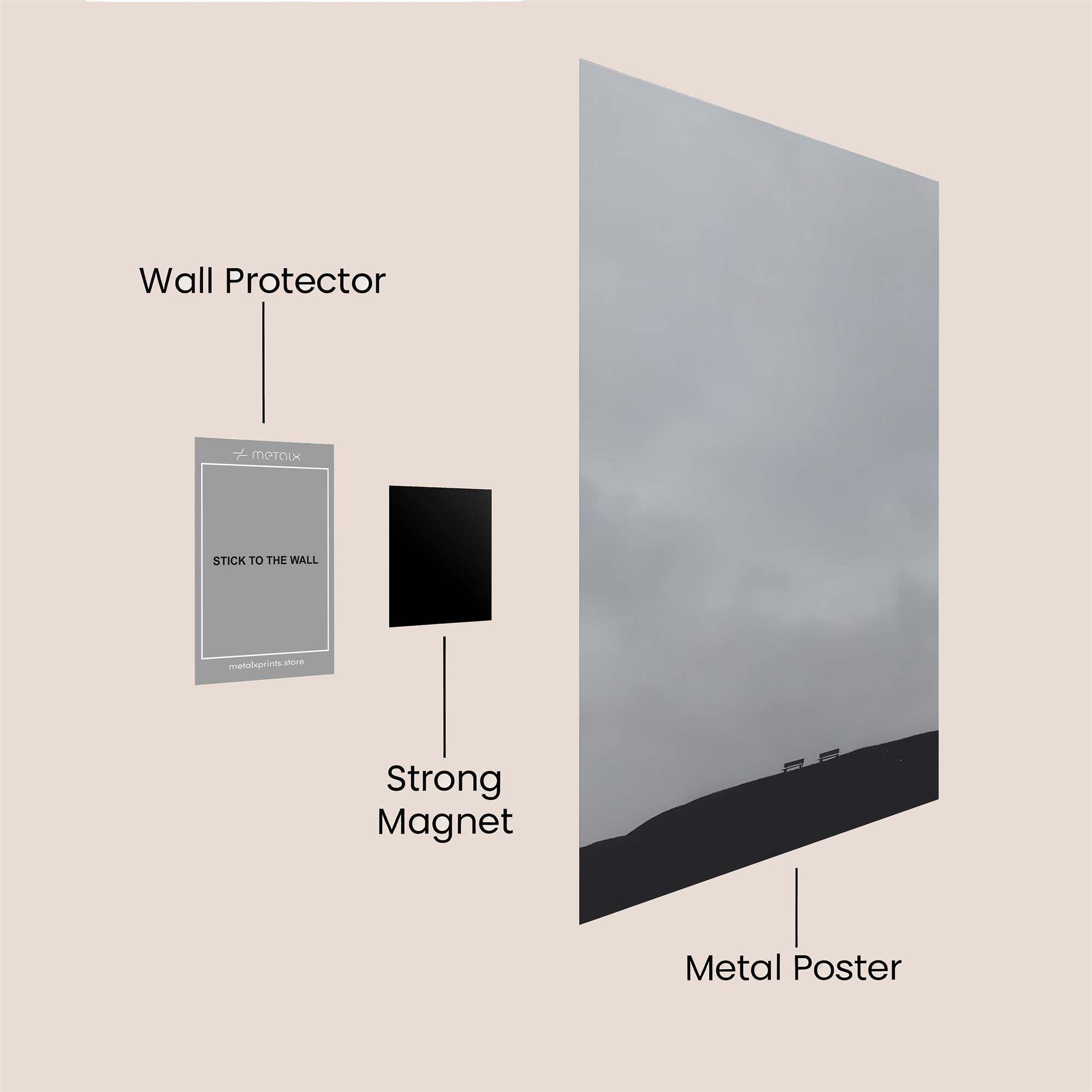 Hill Solitude Safe Wall Magnetic / M