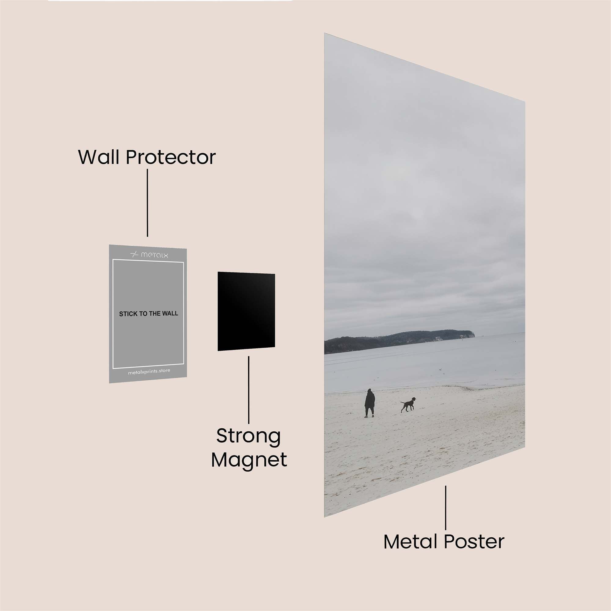 Beach Serenity Safe Wall Magnetic / M