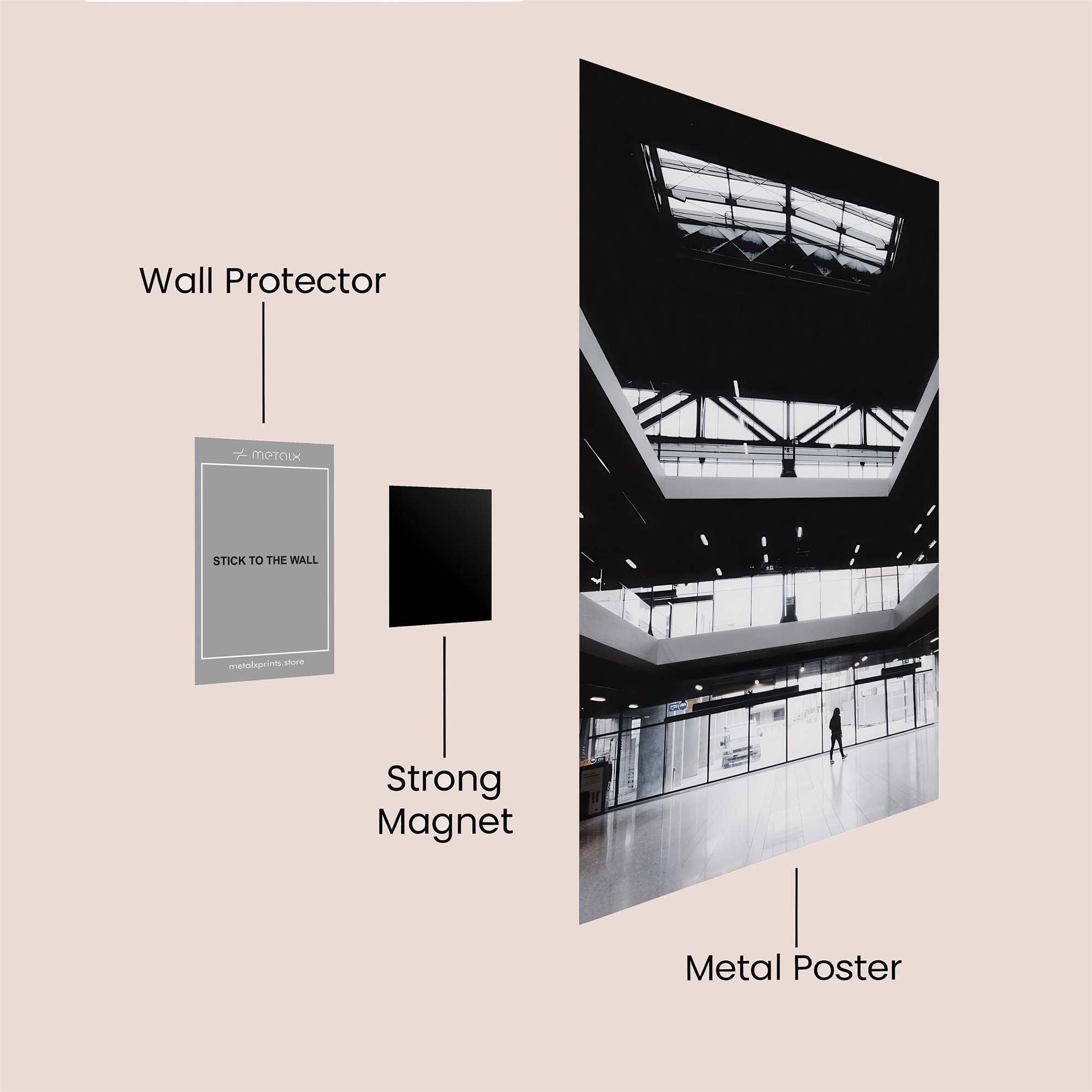 Atrium Echoes Safe Wall Magnetic / M