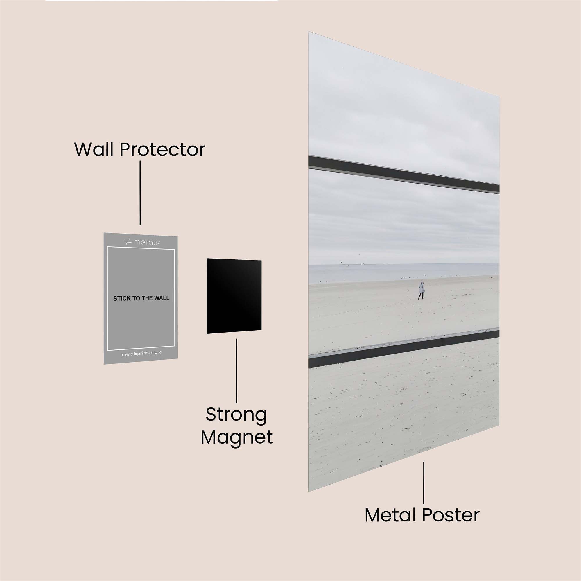 Cherry Serenity Safe Wall Magnetic / M