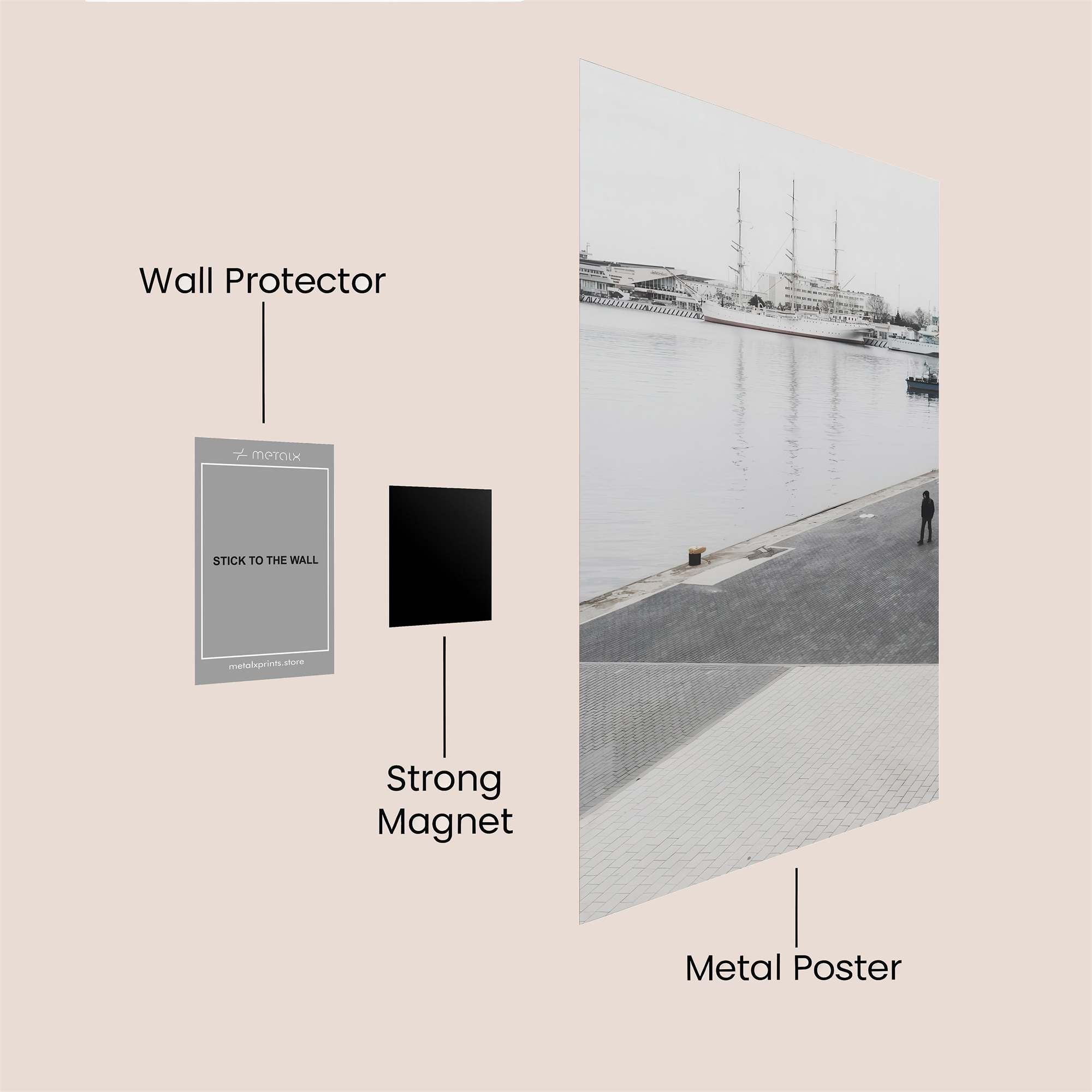 Harbor Solitude Safe Wall Magnetic / M