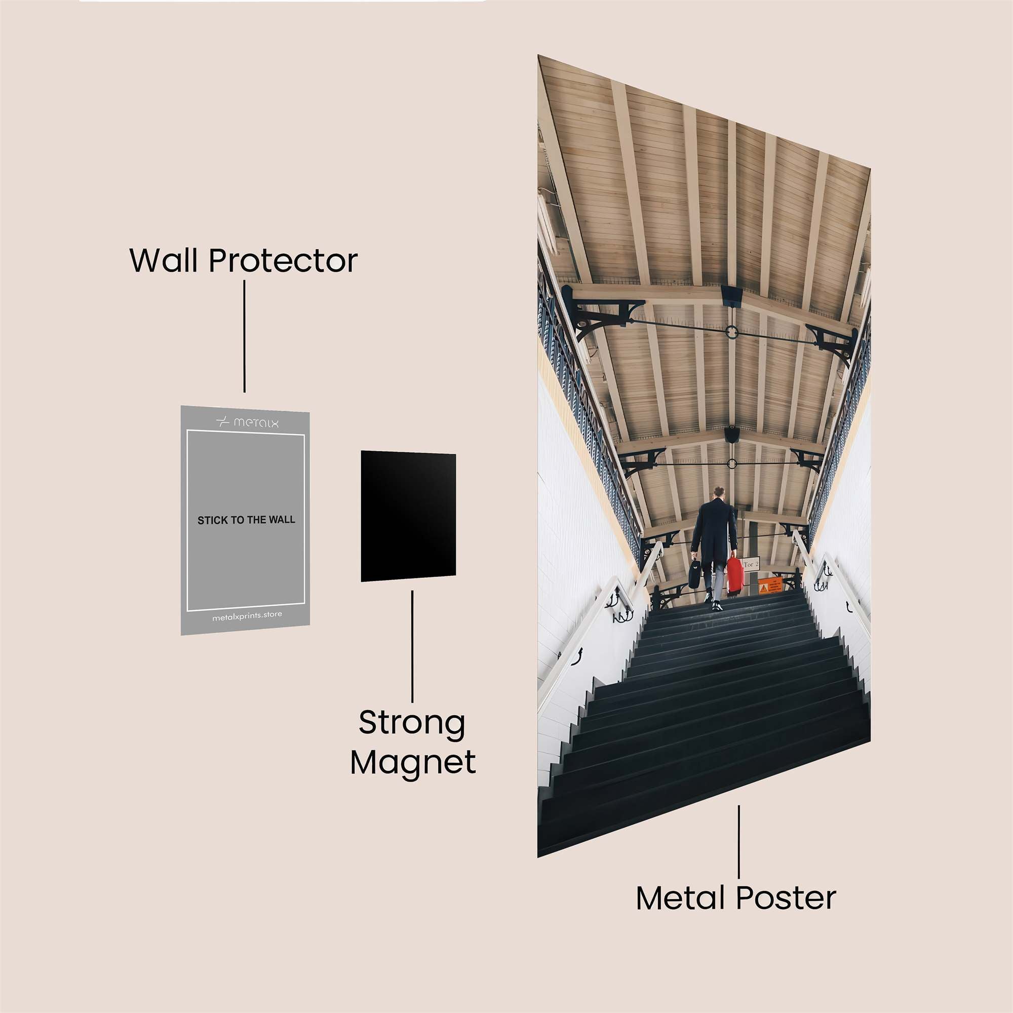 Stairway Solitude Safe Wall Magnetic / M