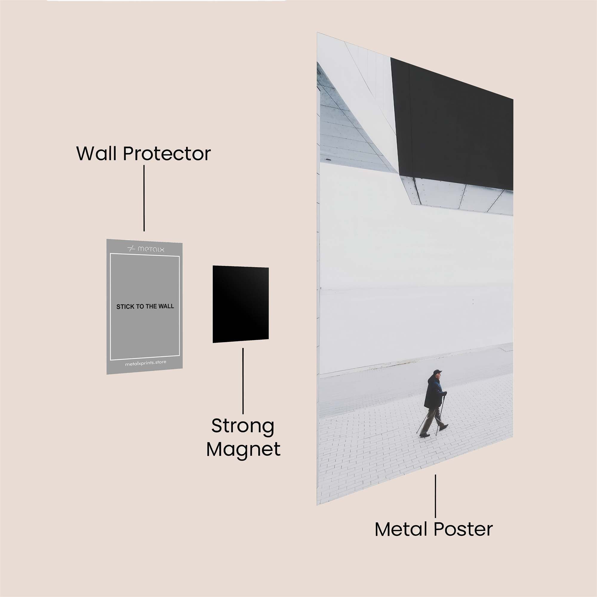 Walker Solitude Safe Wall Magnetic / M