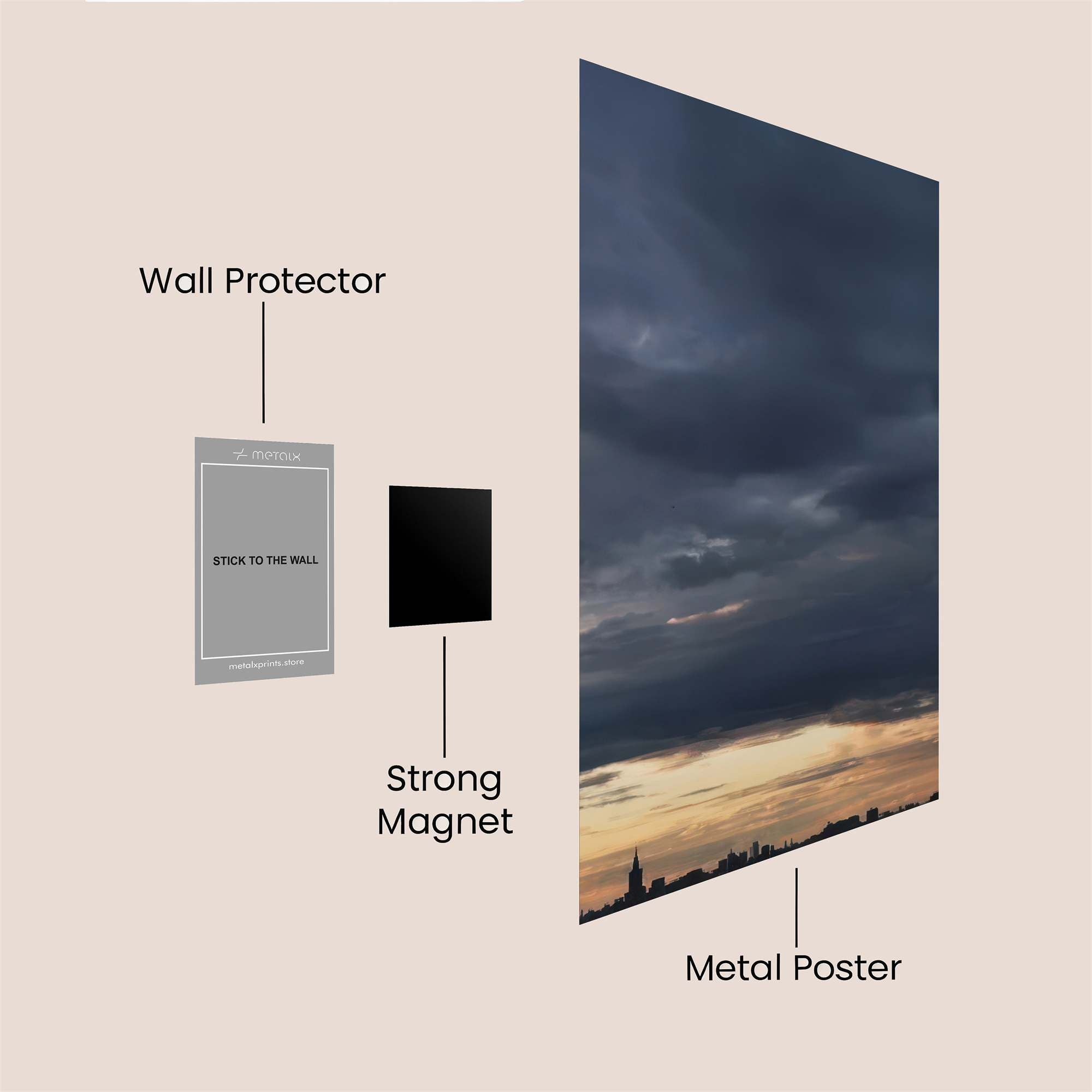 City Gloom Safe Wall Magnetic / M