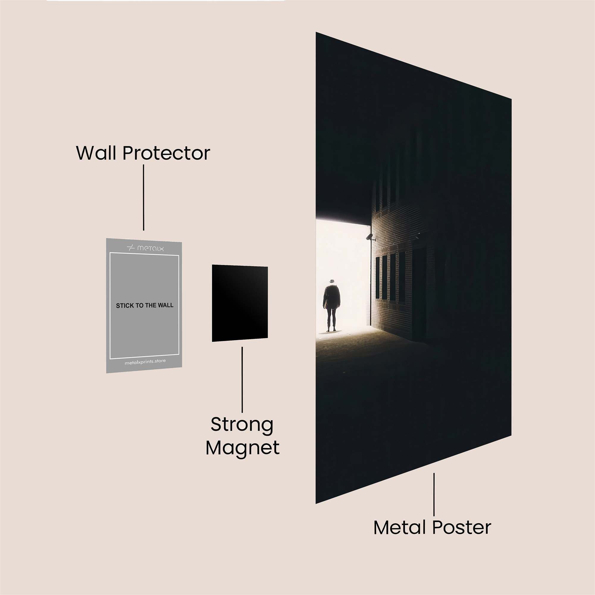 Exit Mystery Safe Wall Magnetic / M