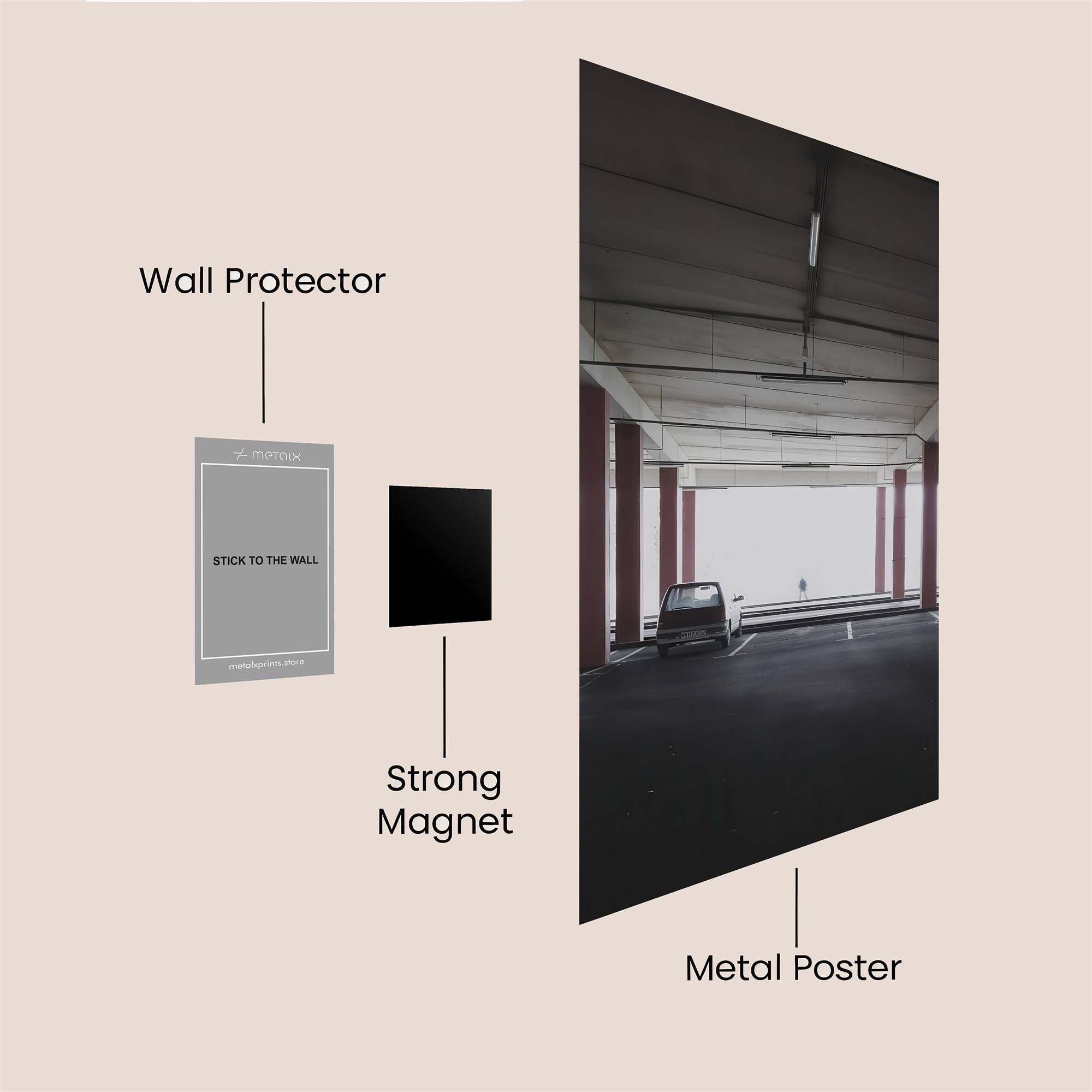 Garage Solitude Safe Wall Magnetic / M