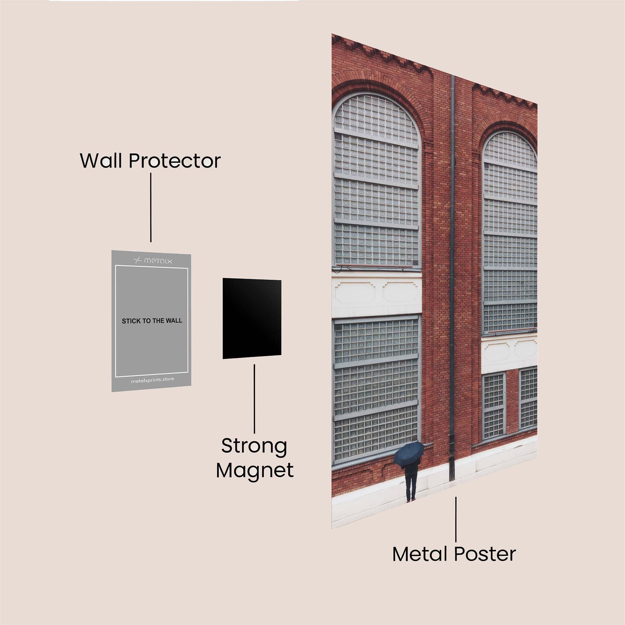 Arched Serenity Safe Wall Magnetic / M