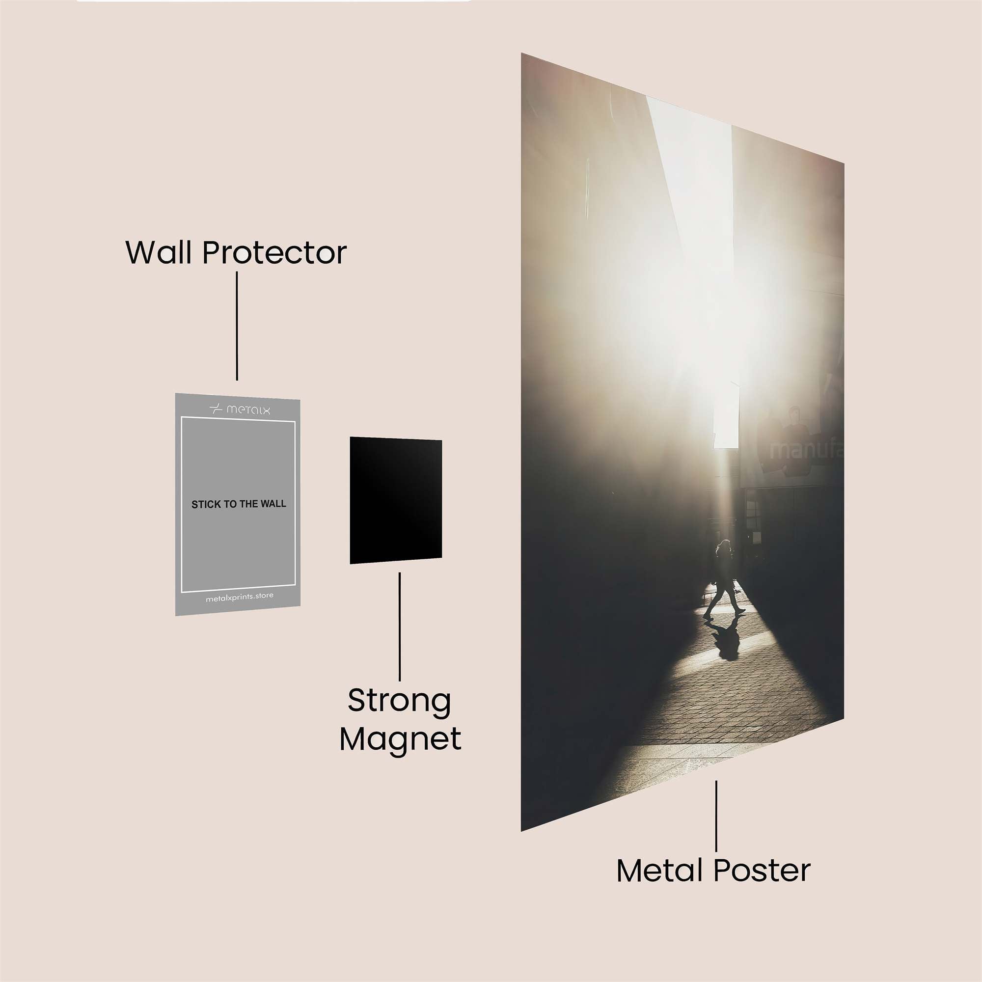 Light Escape Safe Wall Magnetic / M