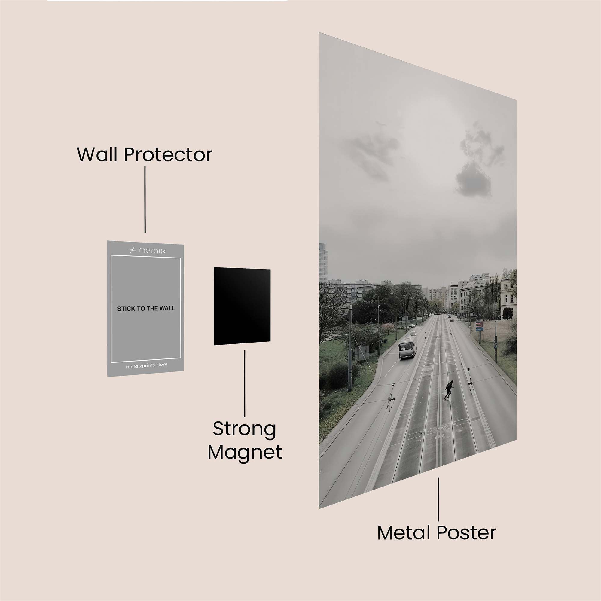 Skater Solitude Safe Wall Magnetic / M