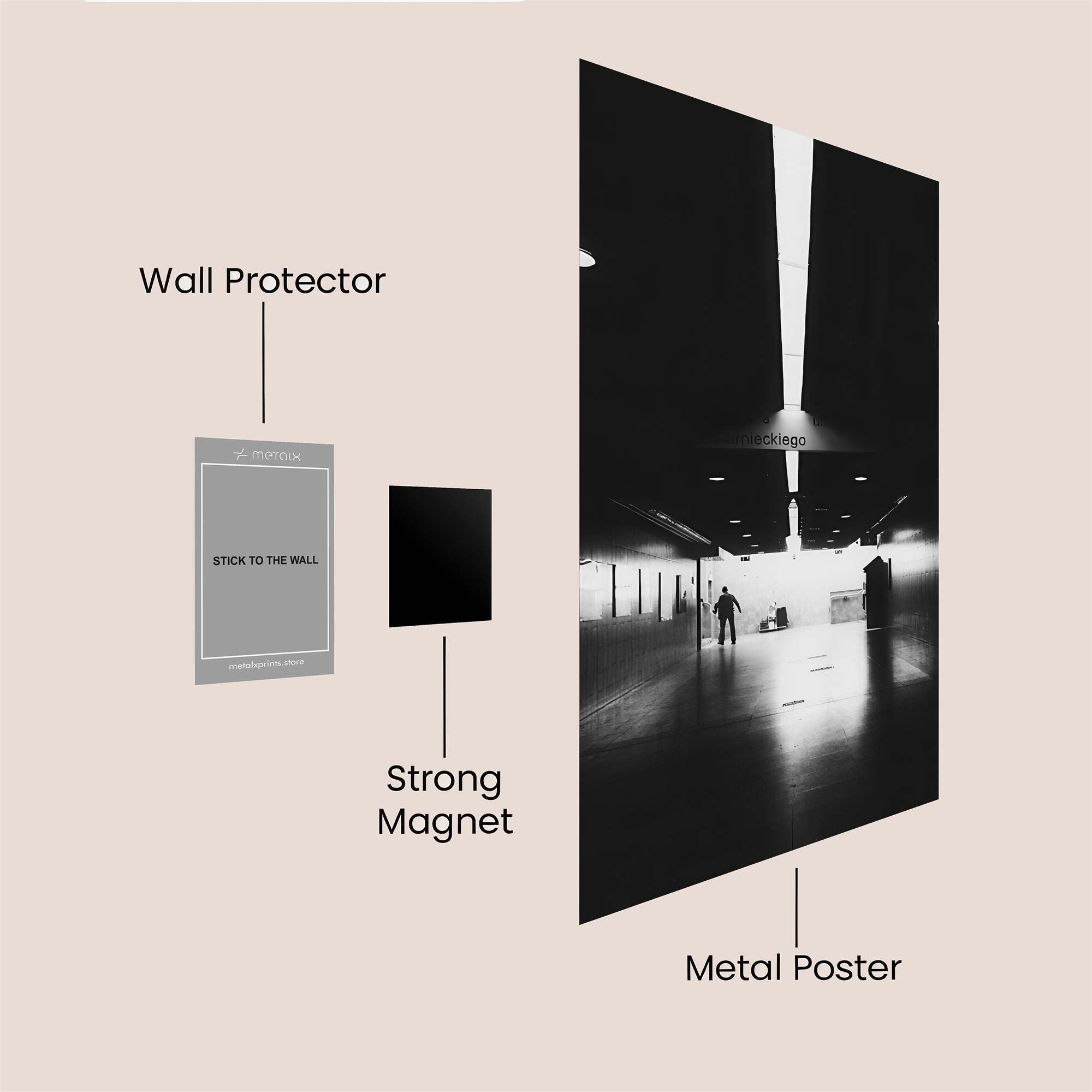 Tunnel Solitude Safe Wall Magnetic / M