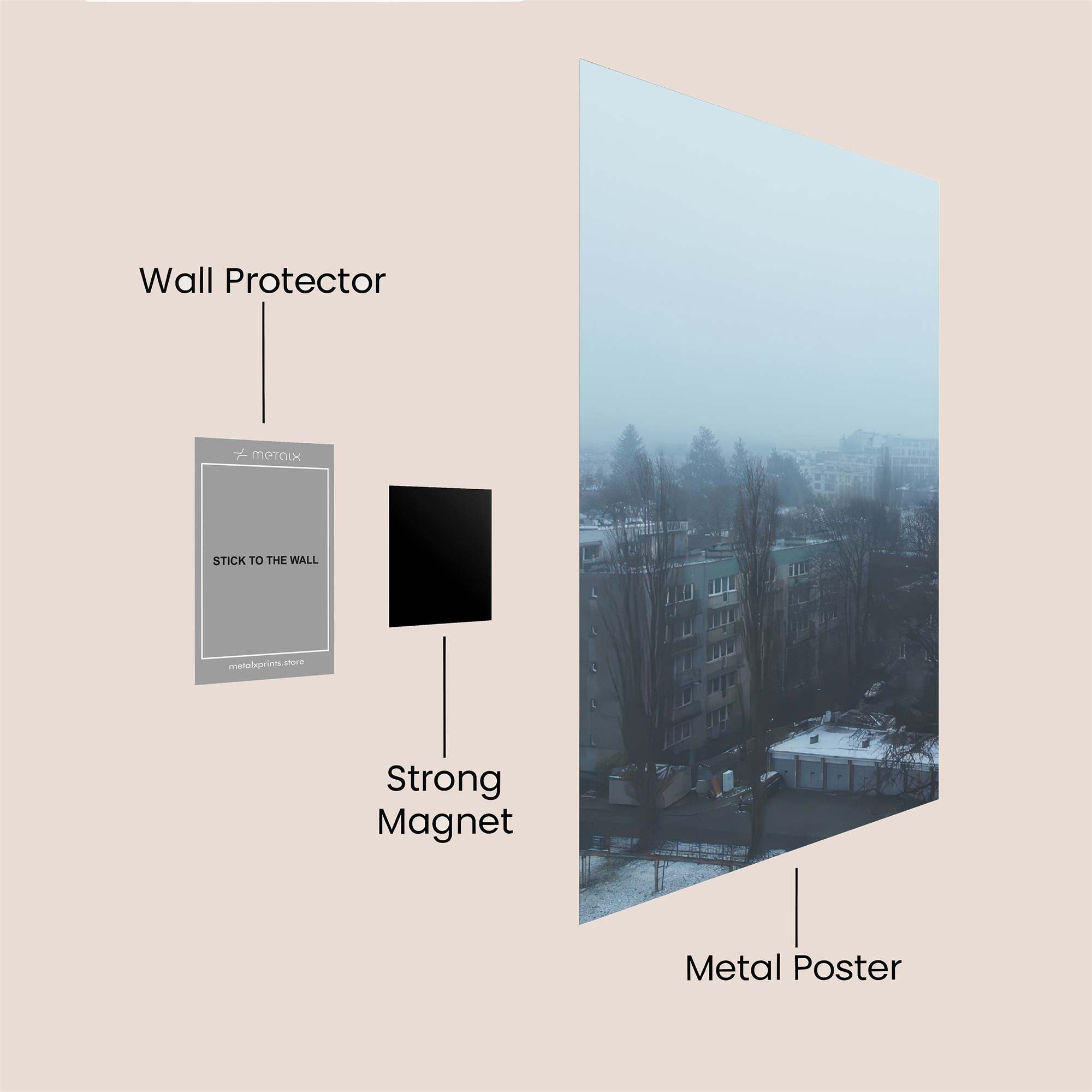 Winter Gloom Safe Wall Magnetic / M