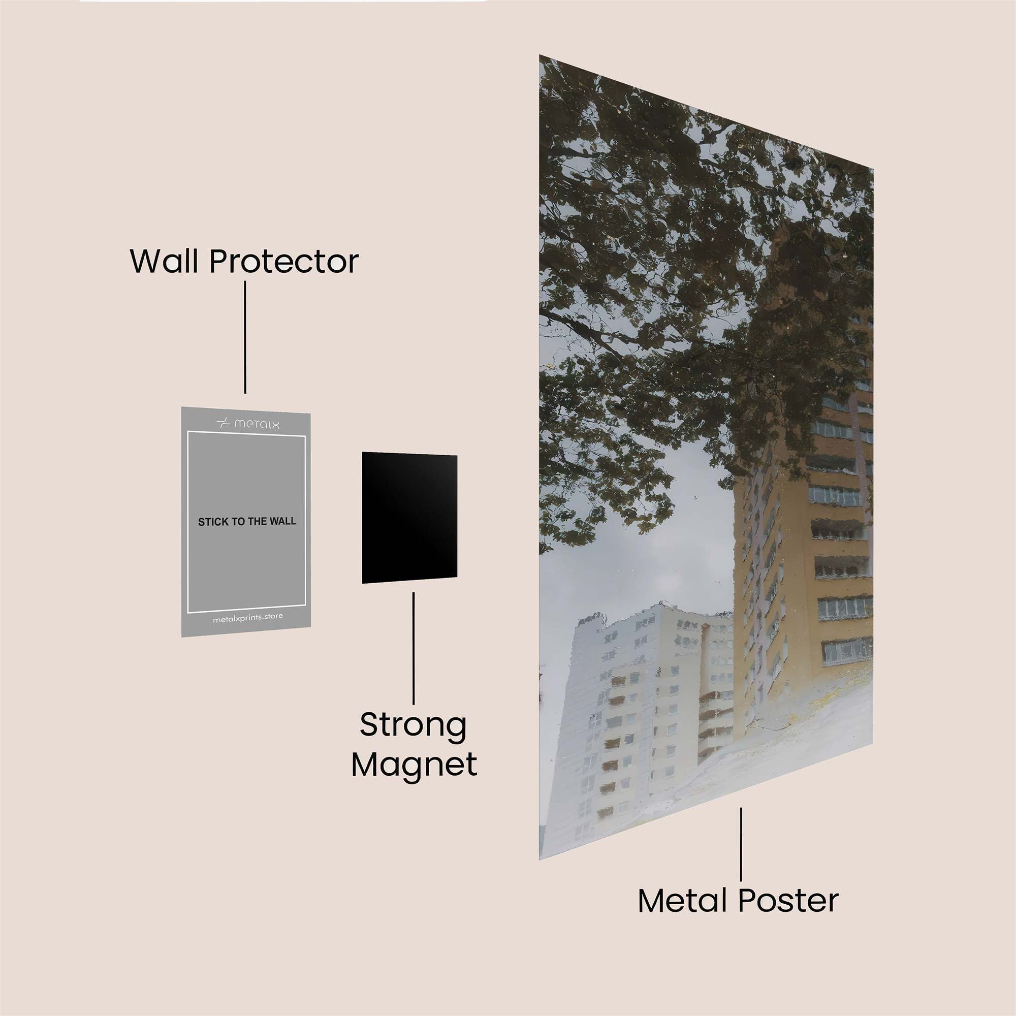Silhouette Serenity Safe Wall Magnetic / M