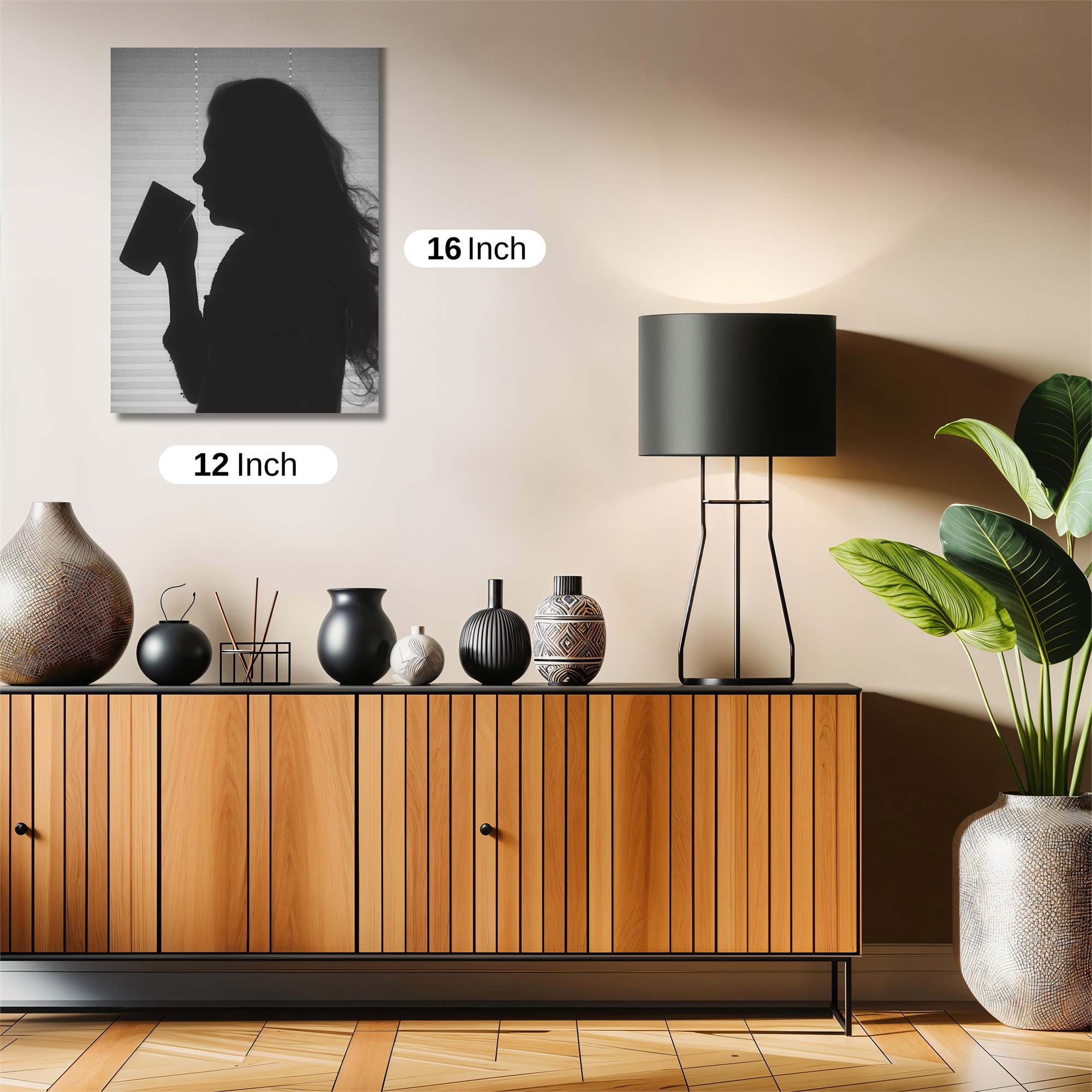 Silhouette Serenity Safe Wall Magnetic / M