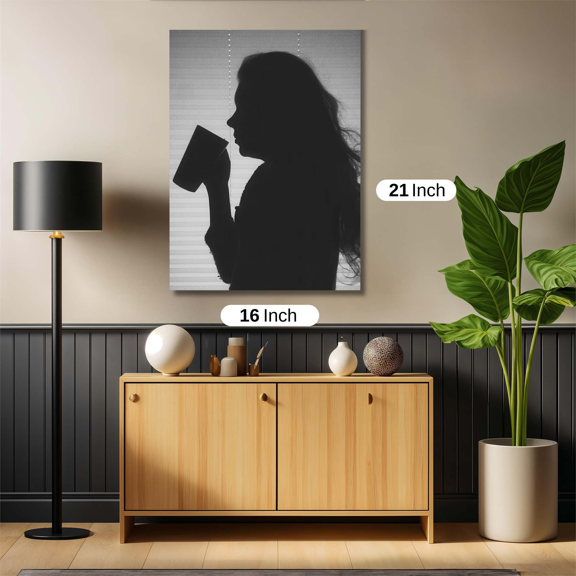Silhouette Serenity Safe Wall Magnetic / M