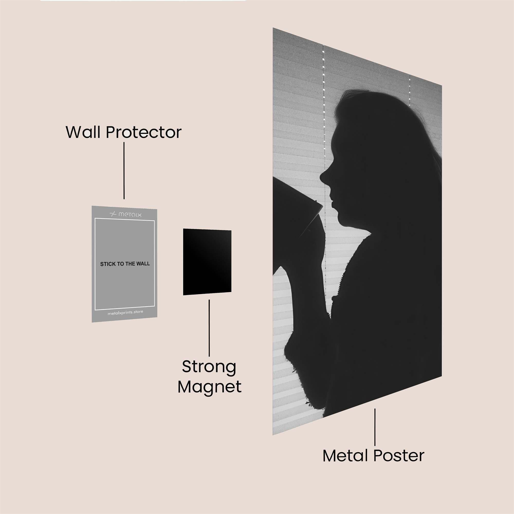 Silhouette Serenity Safe Wall Magnetic / M
