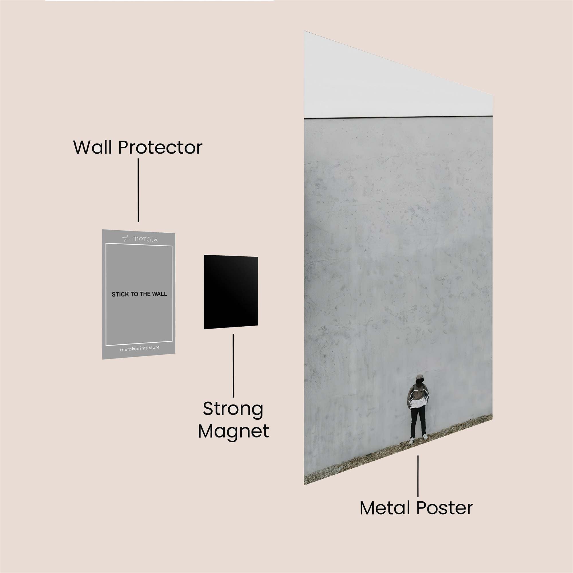 Wall Solitude Safe Wall Magnetic / M