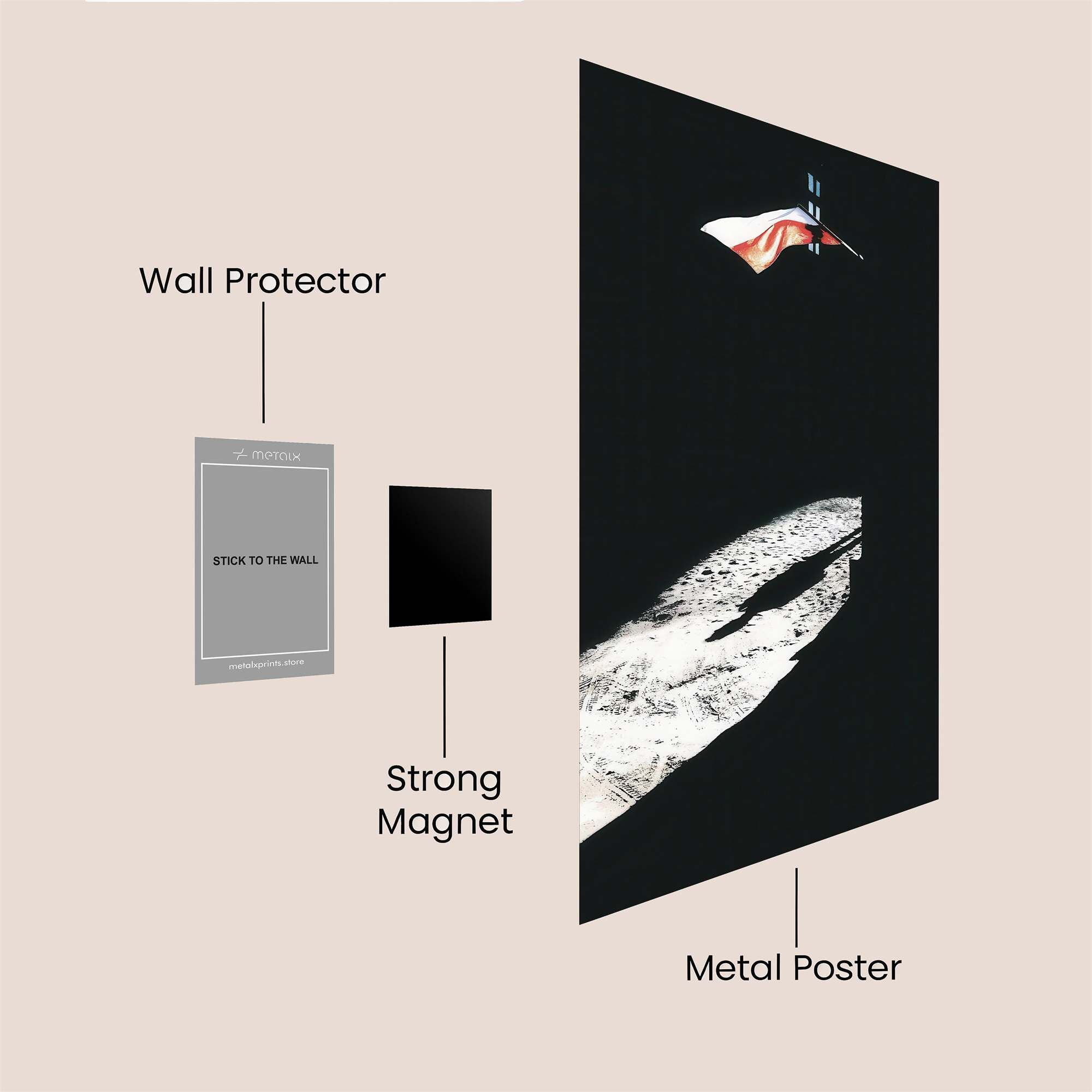 Flag Whisper Safe Wall Magnetic / M
