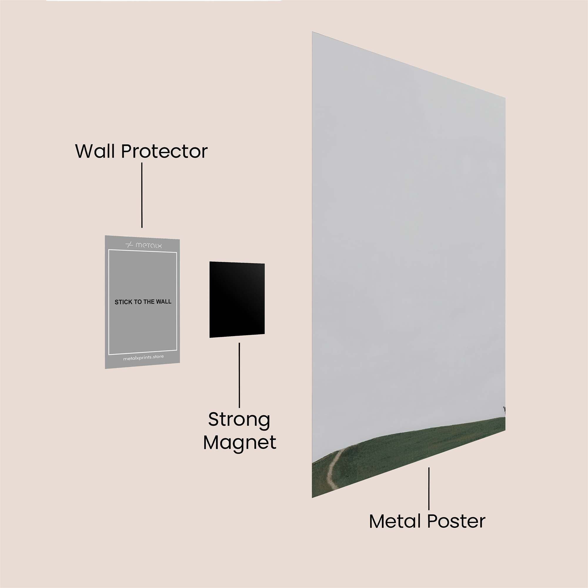 Hill Serenity Safe Wall Magnetic / M