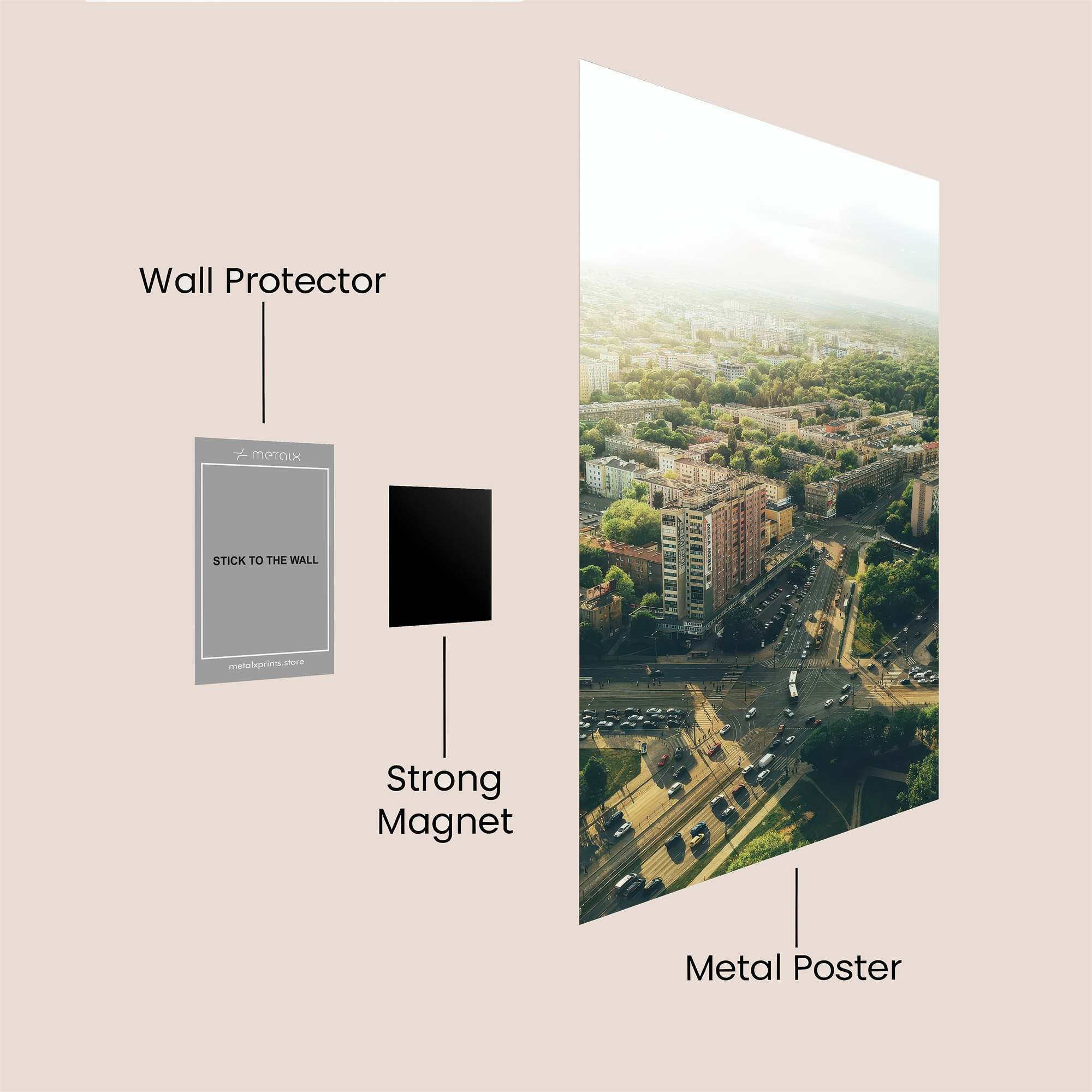 City Serenity Safe Wall Magnetic / M