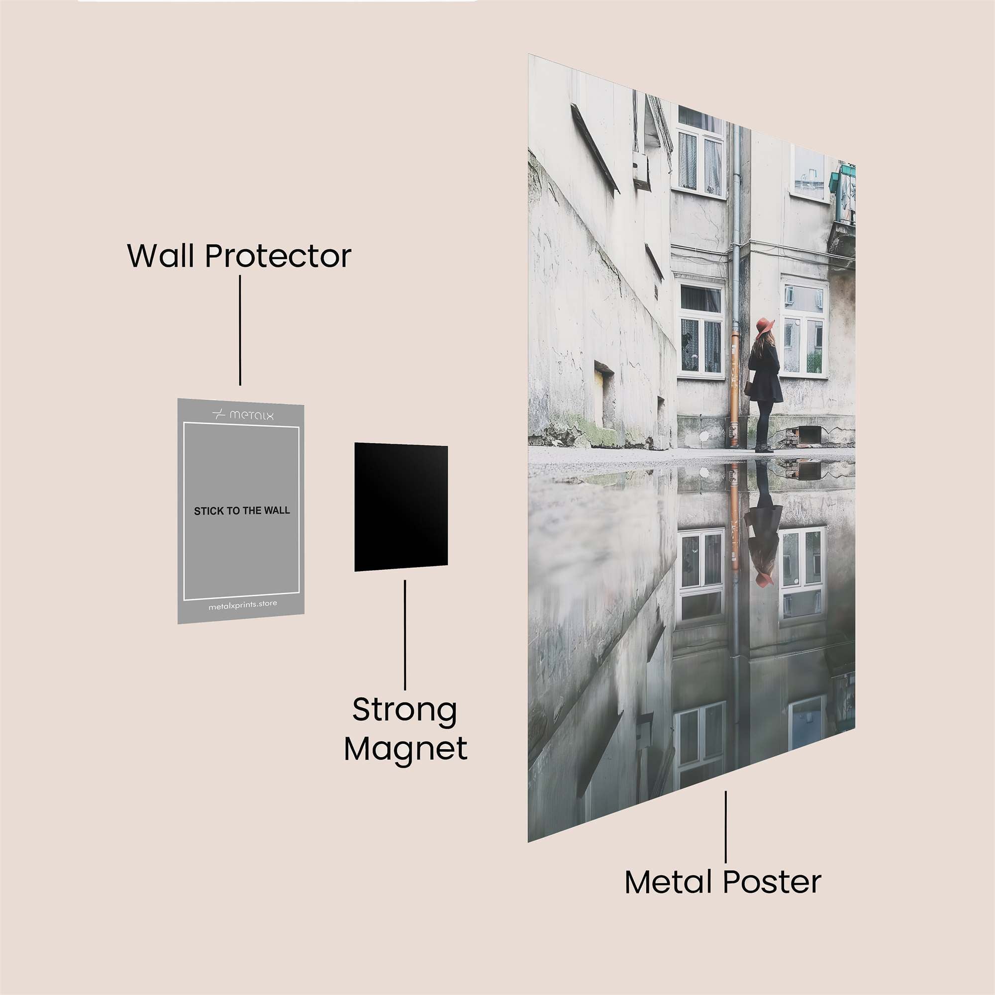 Alley Reflection Safe Wall Magnetic / M