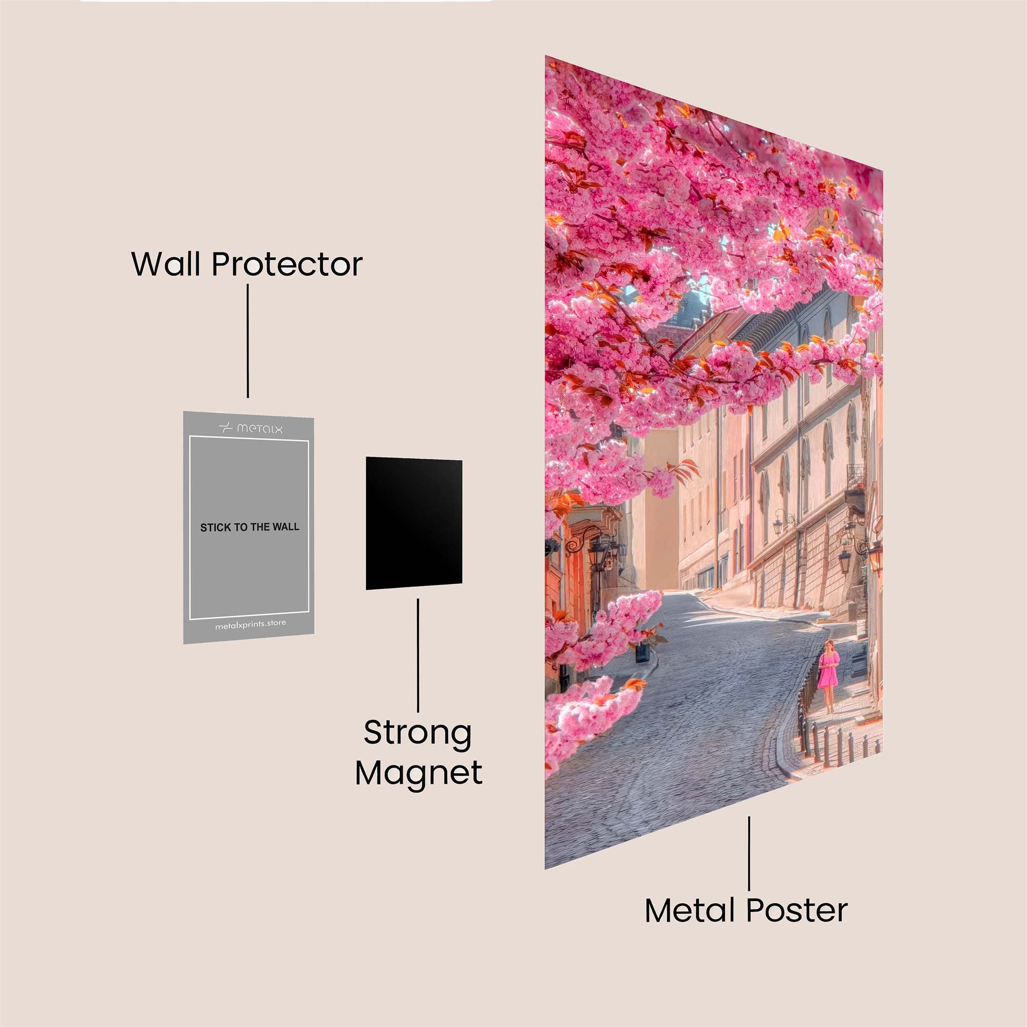 Cherry Bliss Safe Wall Magnetic / M