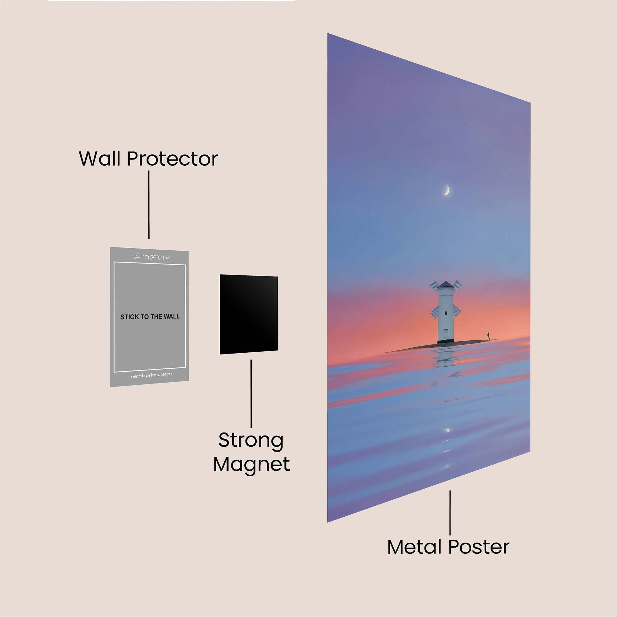 Lighthouse Serenity Safe Wall Magnetic / M