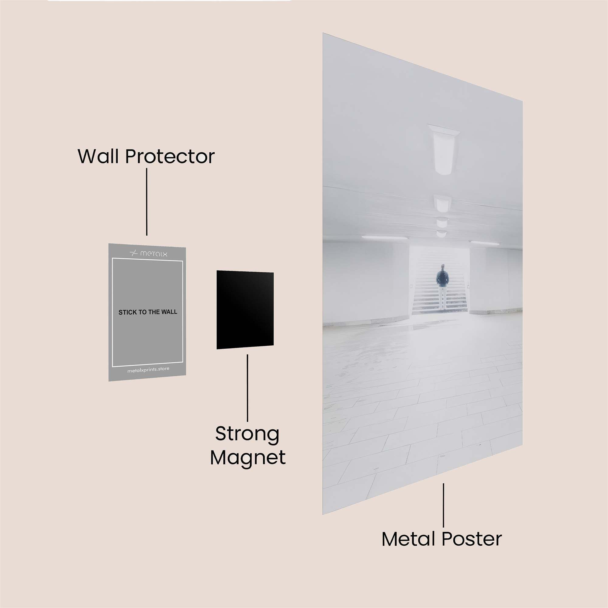Stairway Solitude Safe Wall Magnetic / M