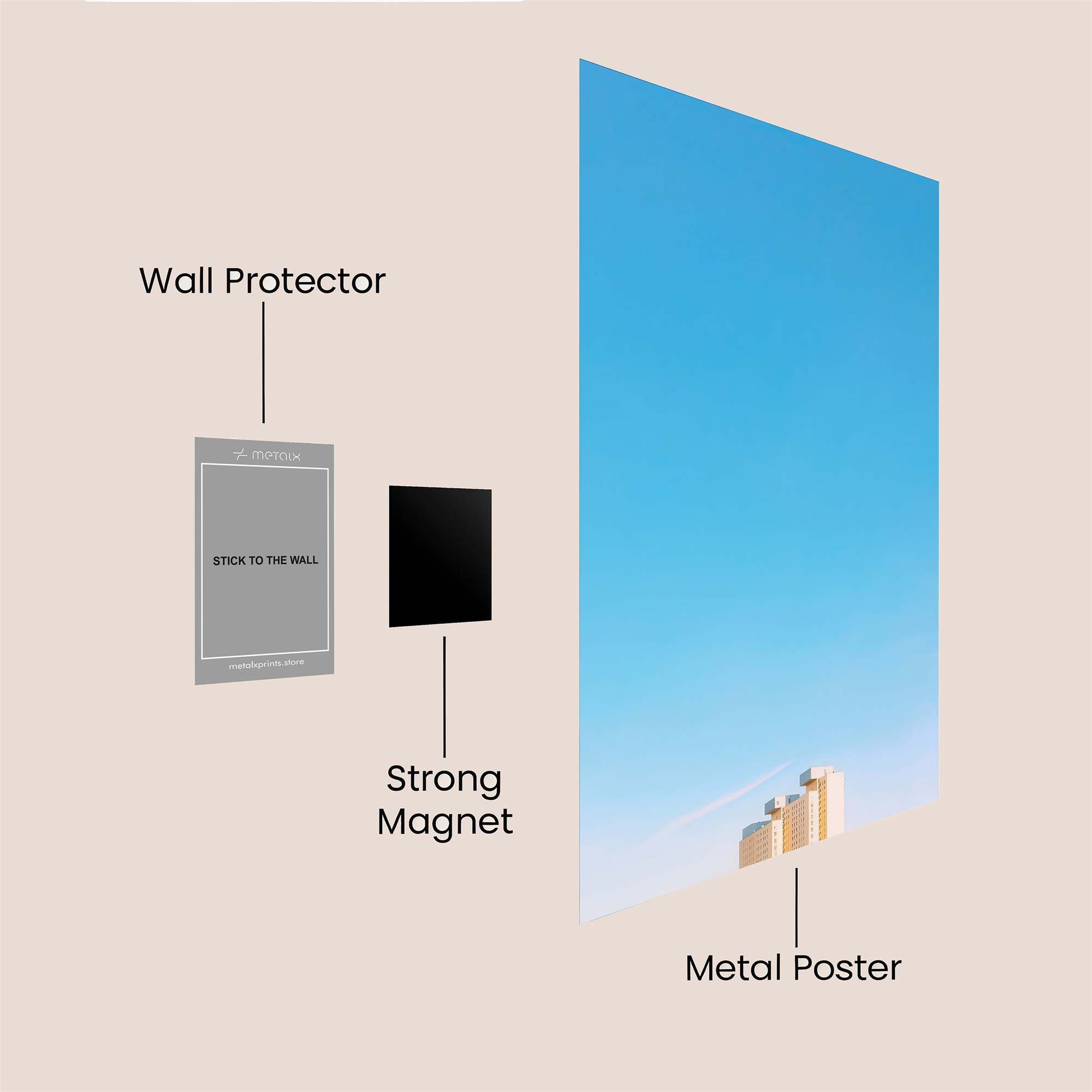 Skyline Serenity Safe Wall Magnetic / M