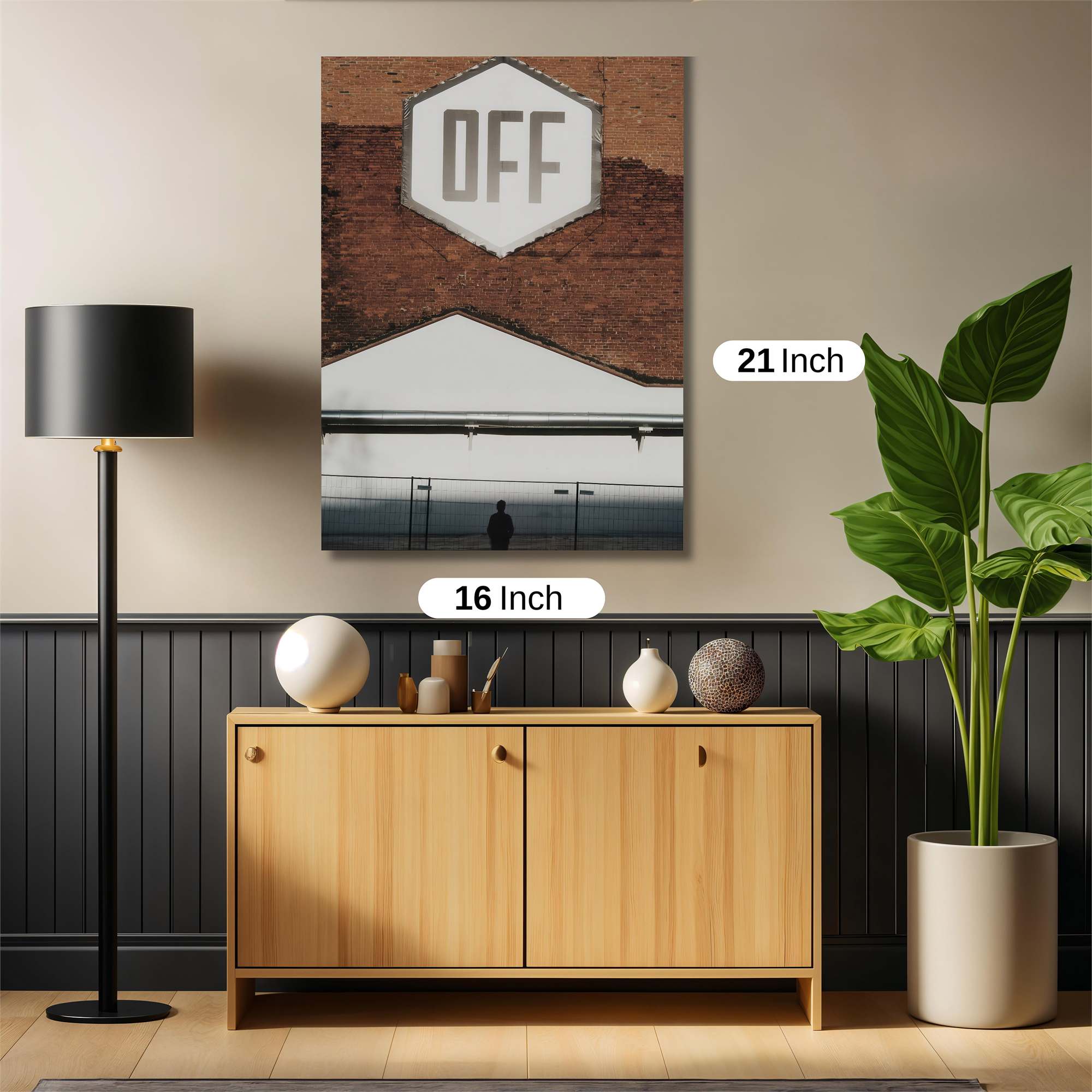 Sign Silhouette Safe Wall Magnetic / M