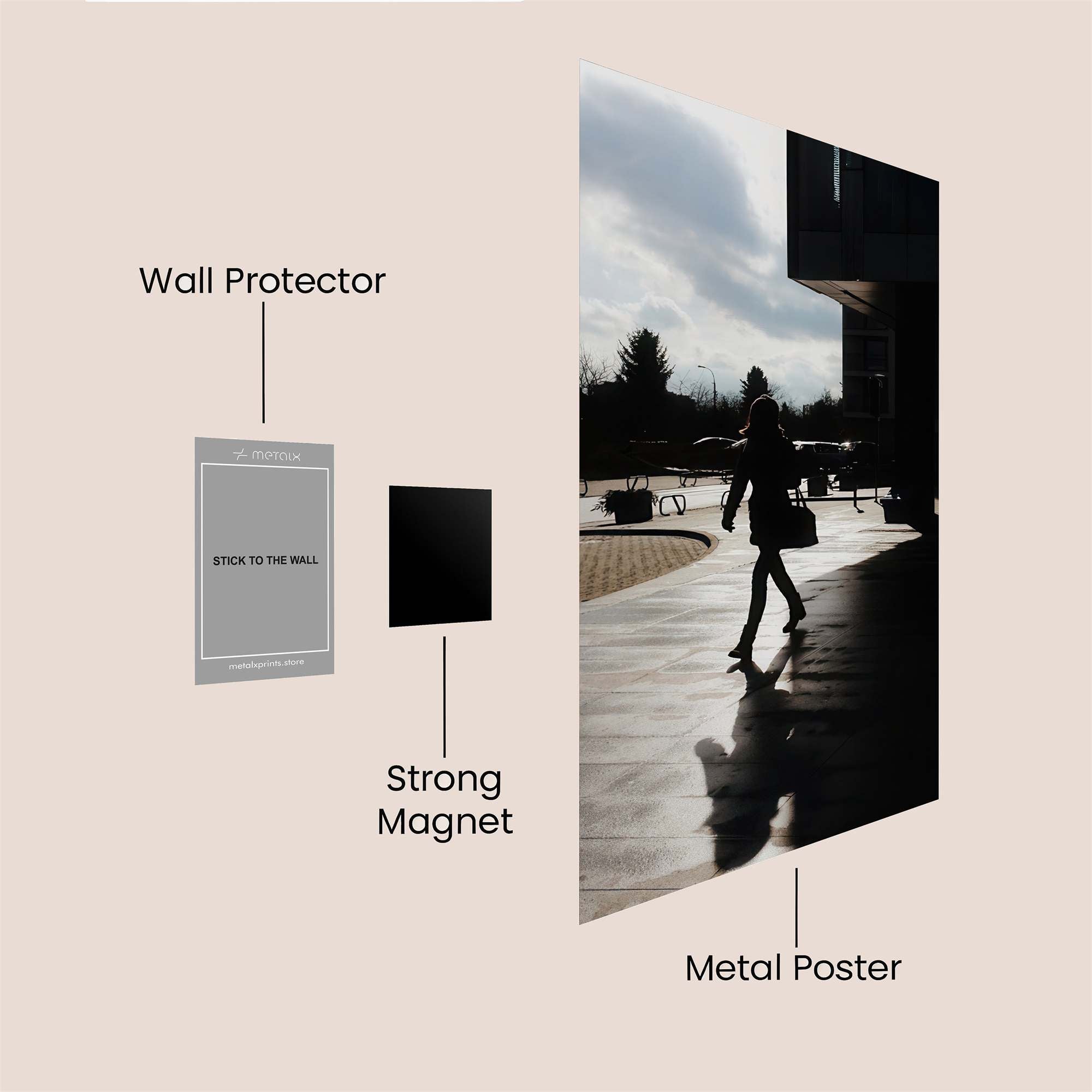 Silhouette Serenity Safe Wall Magnetic / M