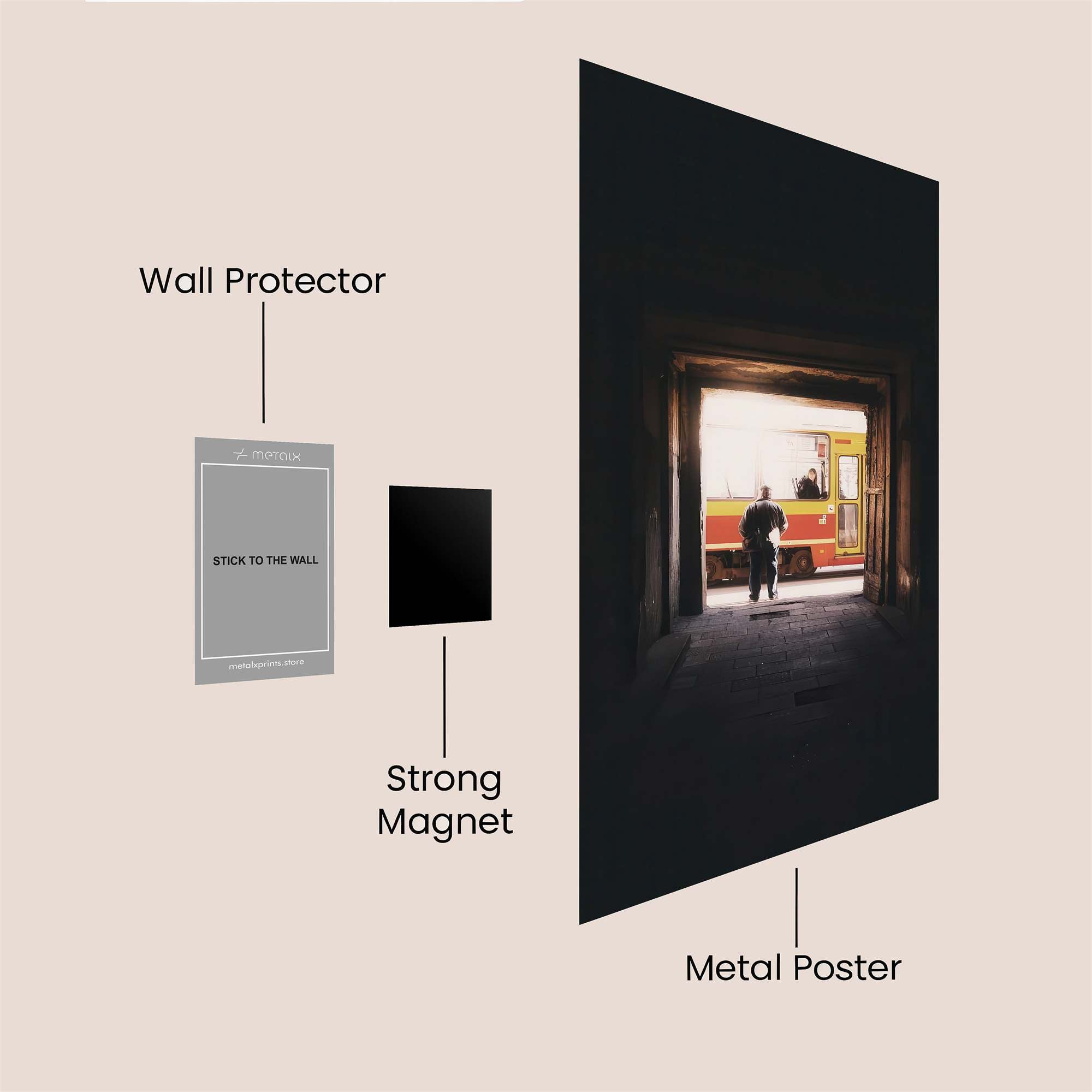 Tunnel Mystery Safe Wall Magnetic / M