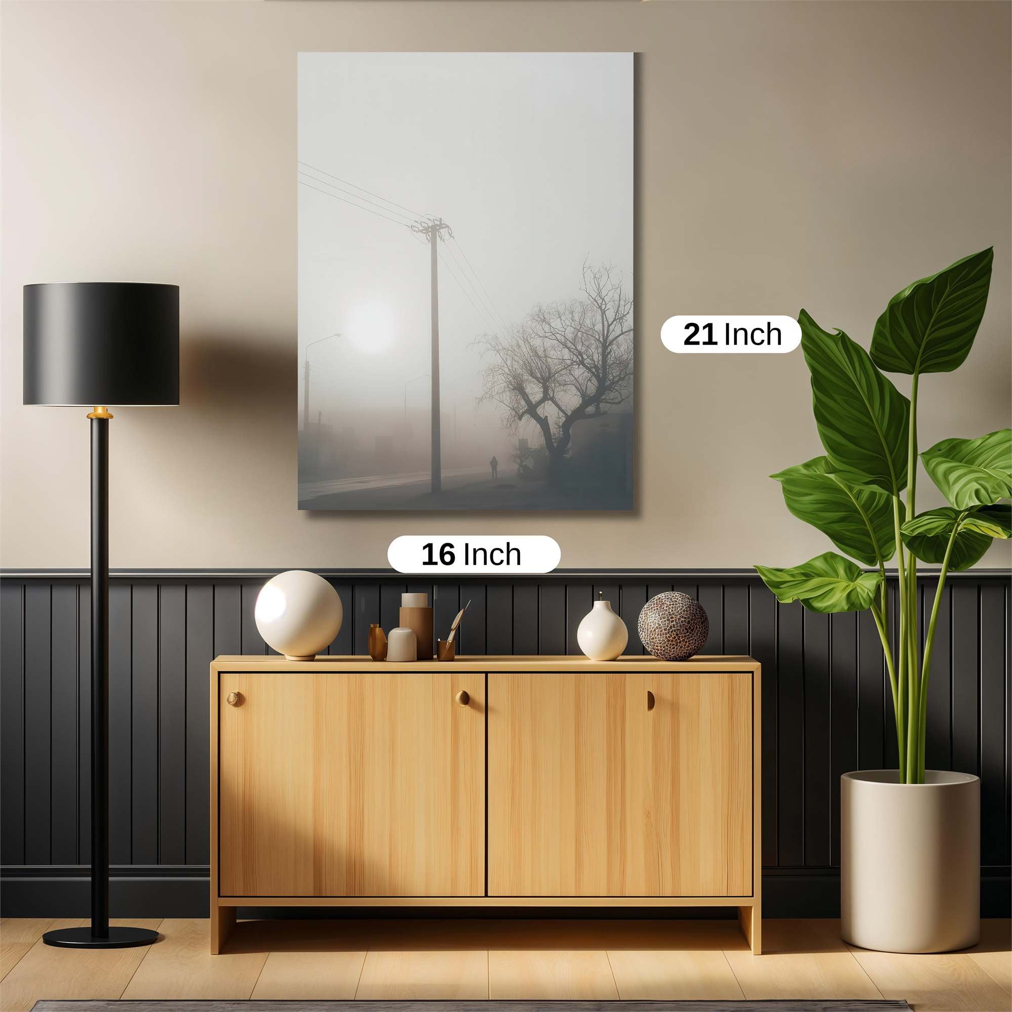 Foggy Solitude Safe Wall Magnetic / M