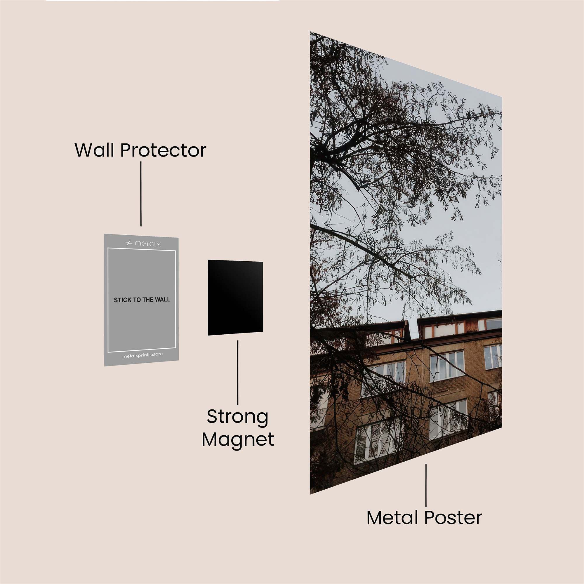 Building Melancholy Safe Wall Magnetic / M