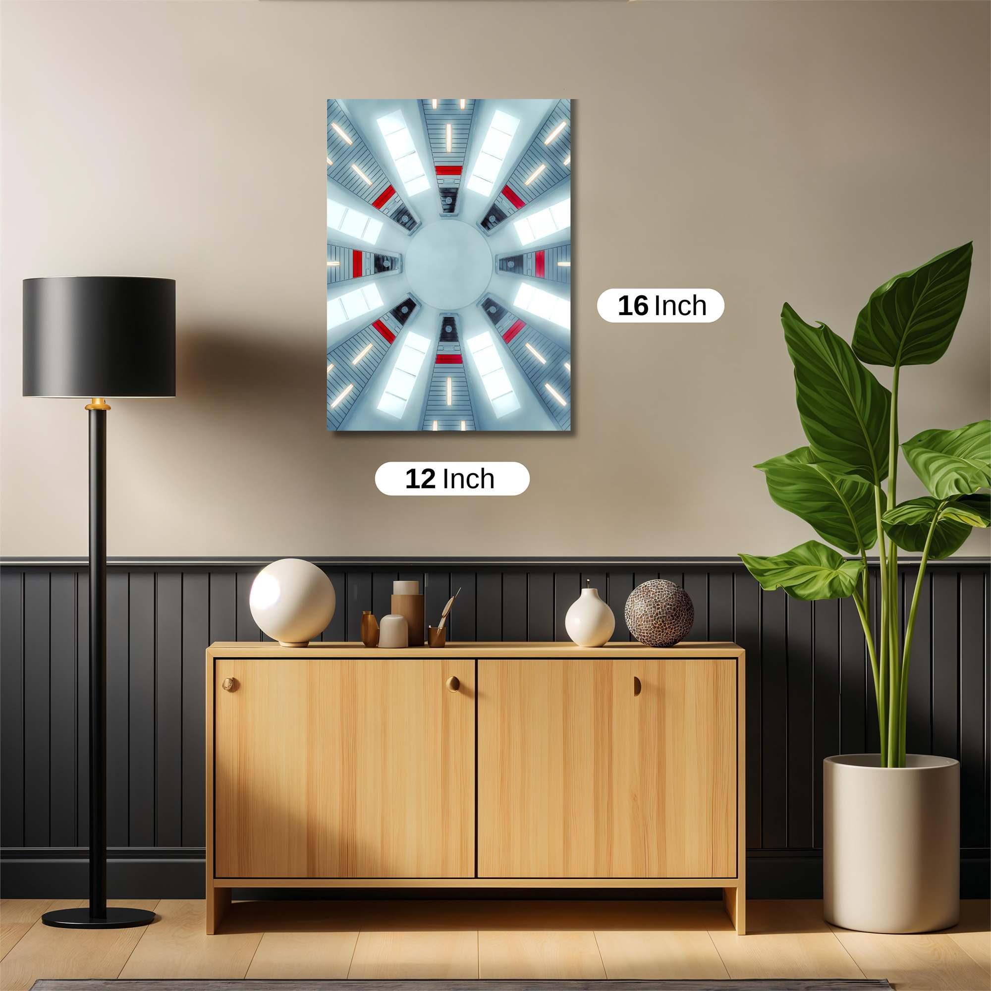 Futuristic Serenity Safe Wall Magnetic / M