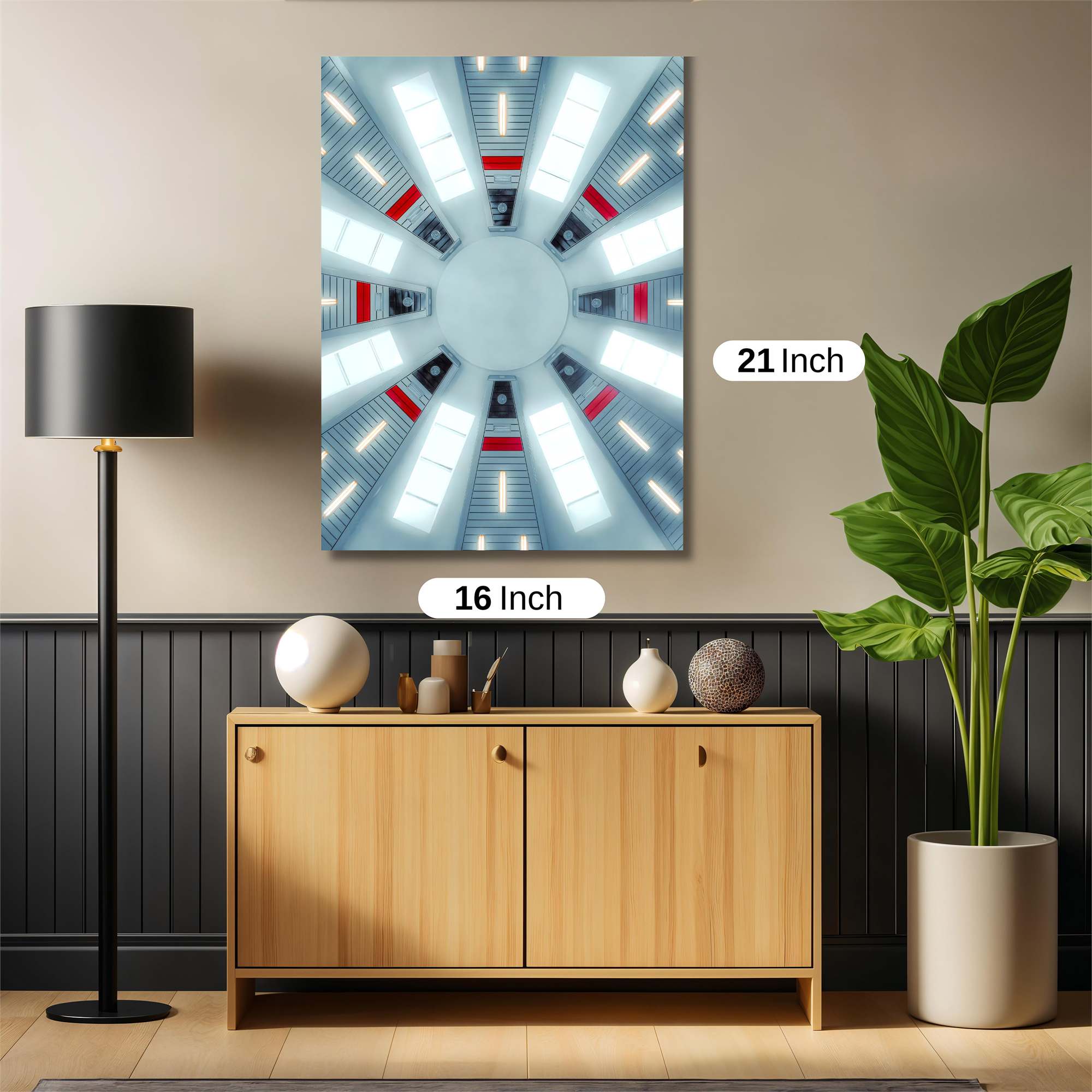Futuristic Serenity Safe Wall Magnetic / M
