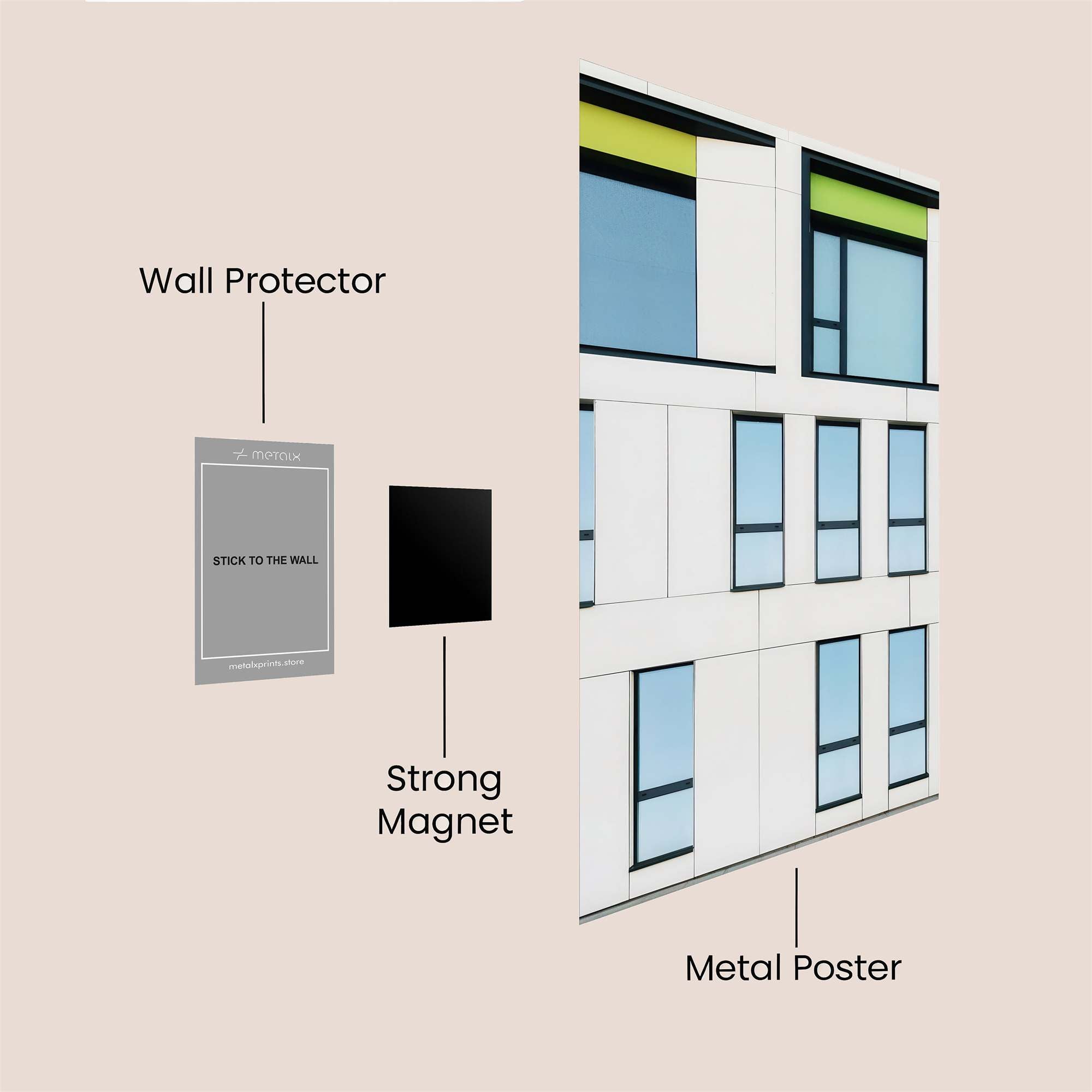 Modern Tranquility Safe Wall Magnetic / M