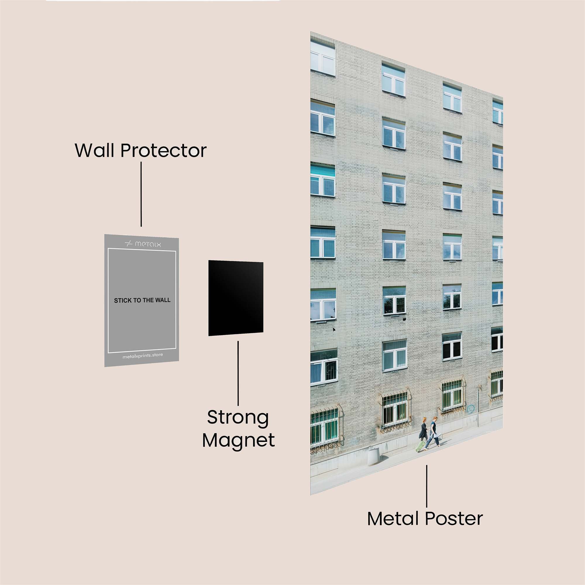 Urban Solitude Safe Wall Magnetic / M