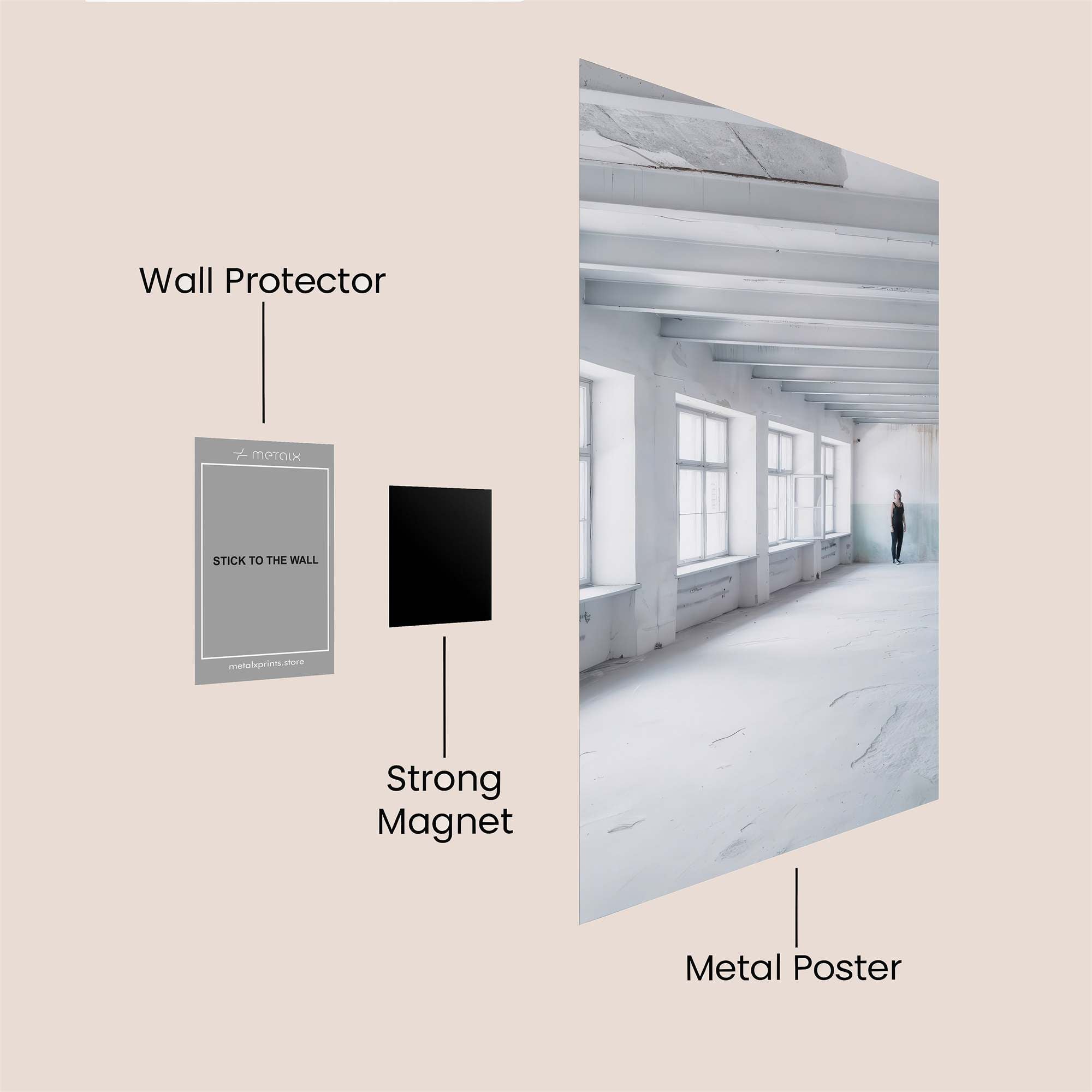 Room Solitude Safe Wall Magnetic / M