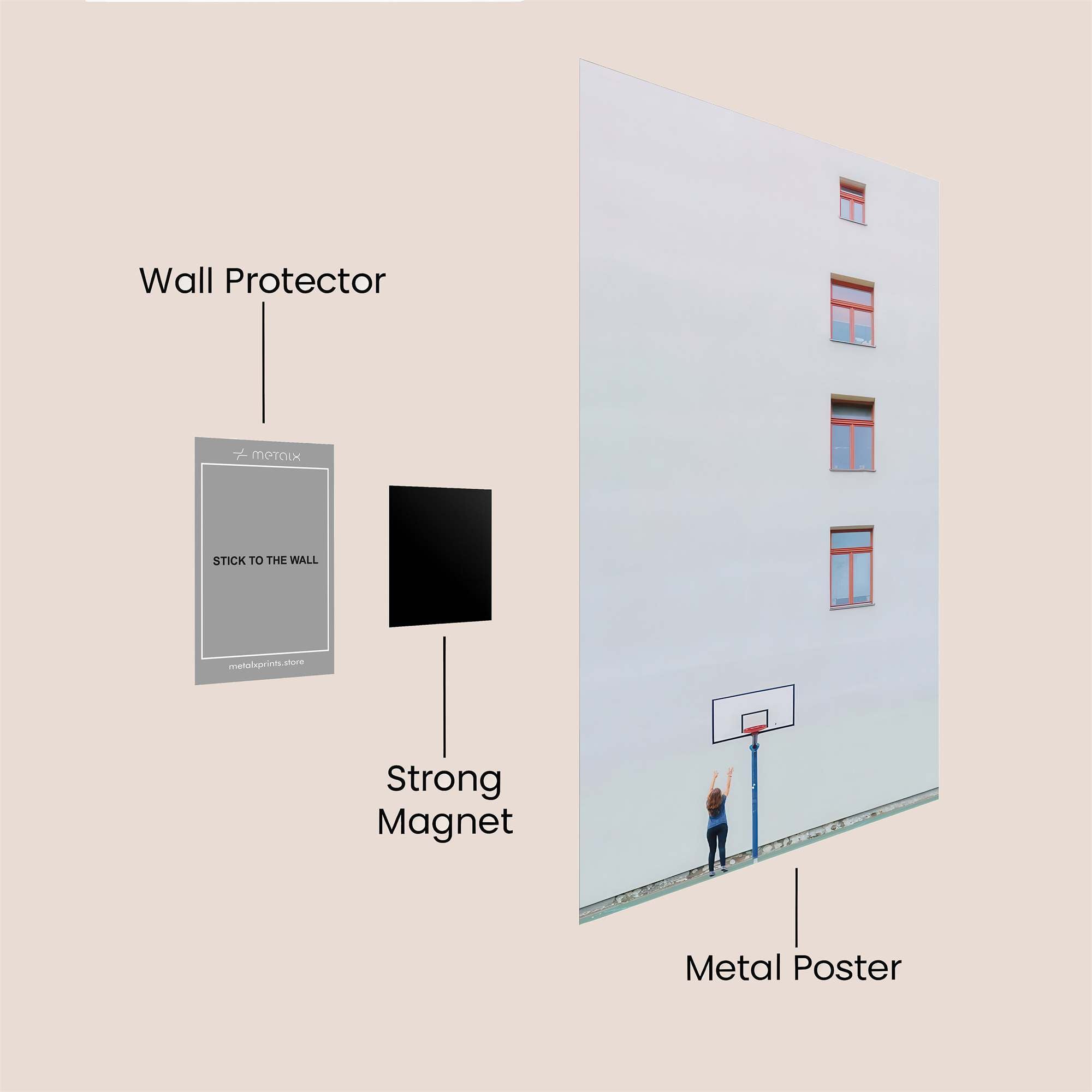 Hoop Serenity Safe Wall Magnetic / M