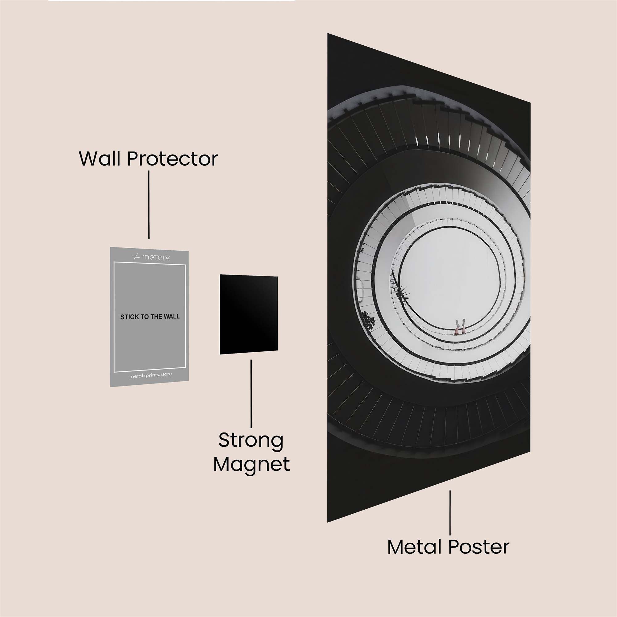 Spiral Enigma Safe Wall Magnetic / M