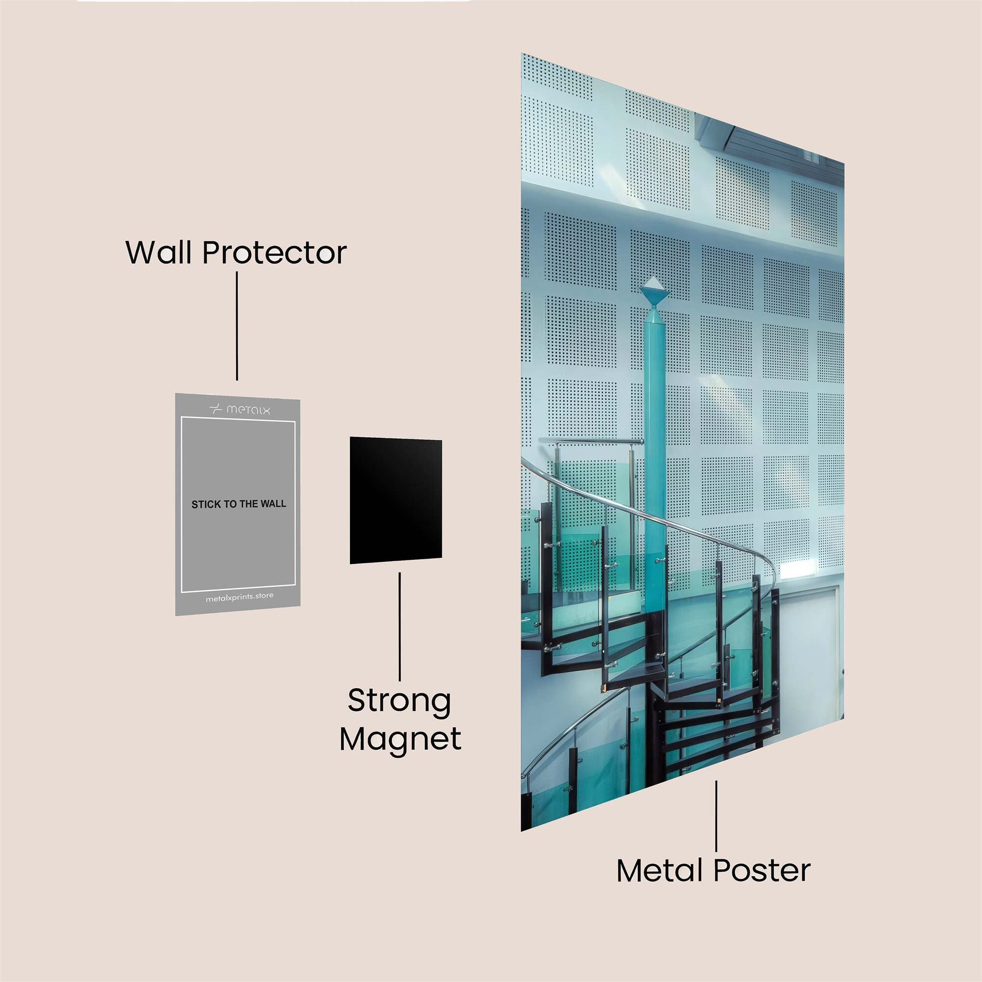 Spiral Serenity Safe Wall Magnetic / M