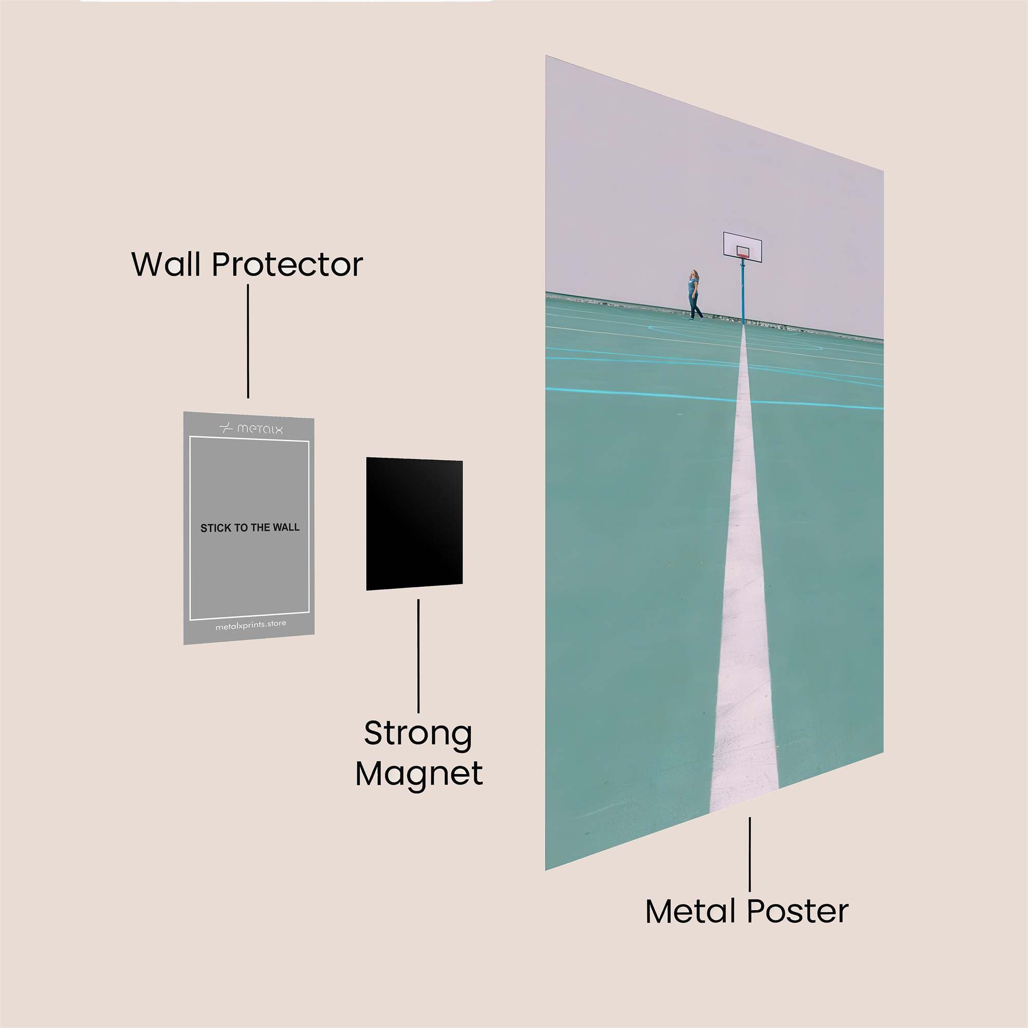Court Serenity Safe Wall Magnetic / M