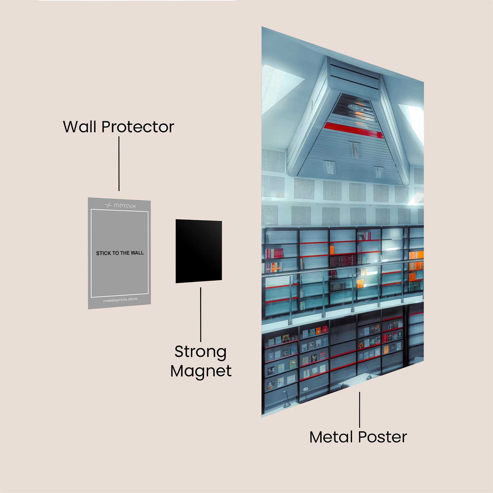 Library Serenity Safe Wall Magnetic / M