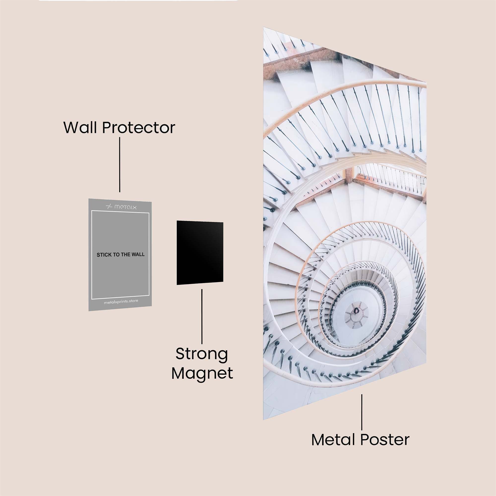 Spiral Serenity Safe Wall Magnetic / M