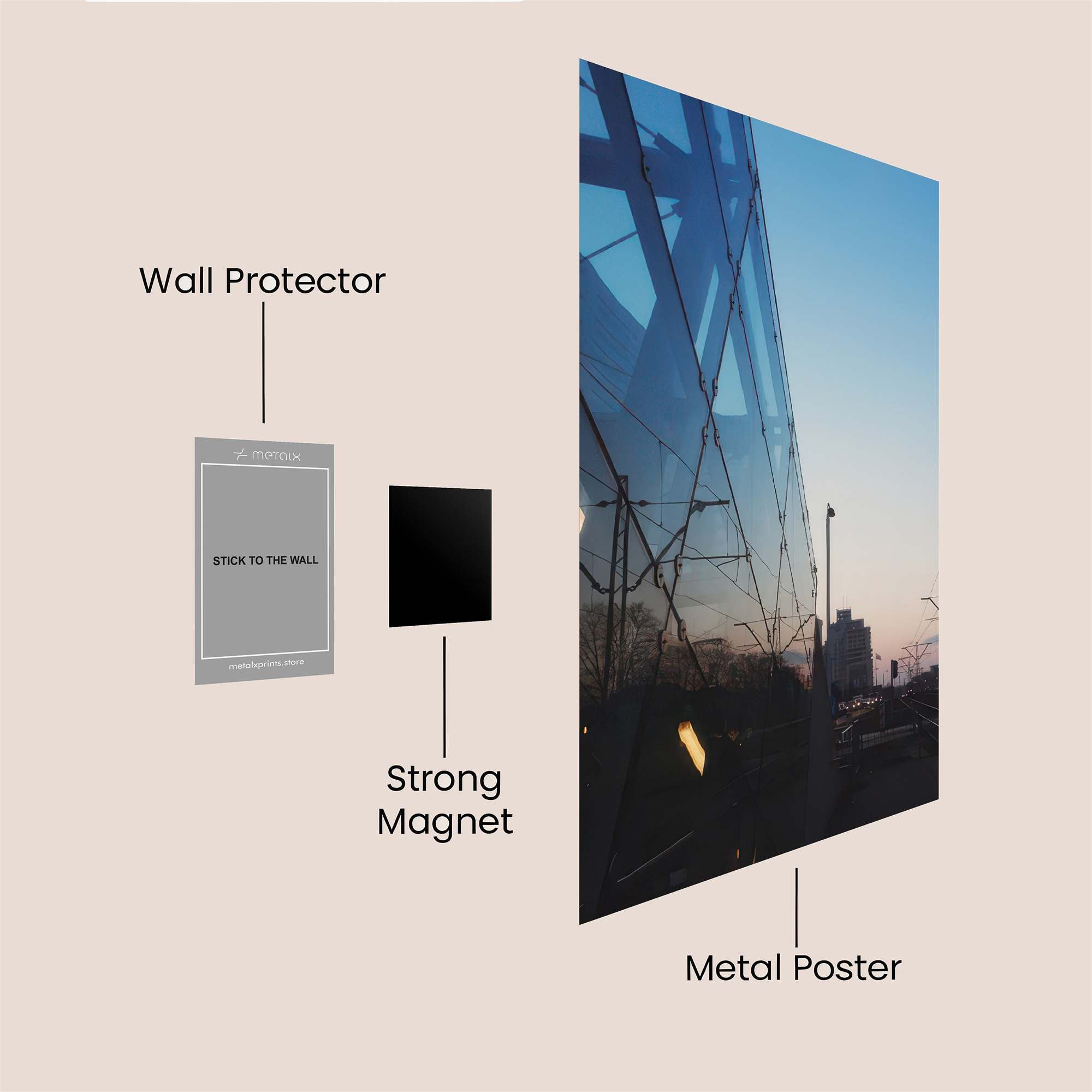 Train Twilight Safe Wall Magnetic / M