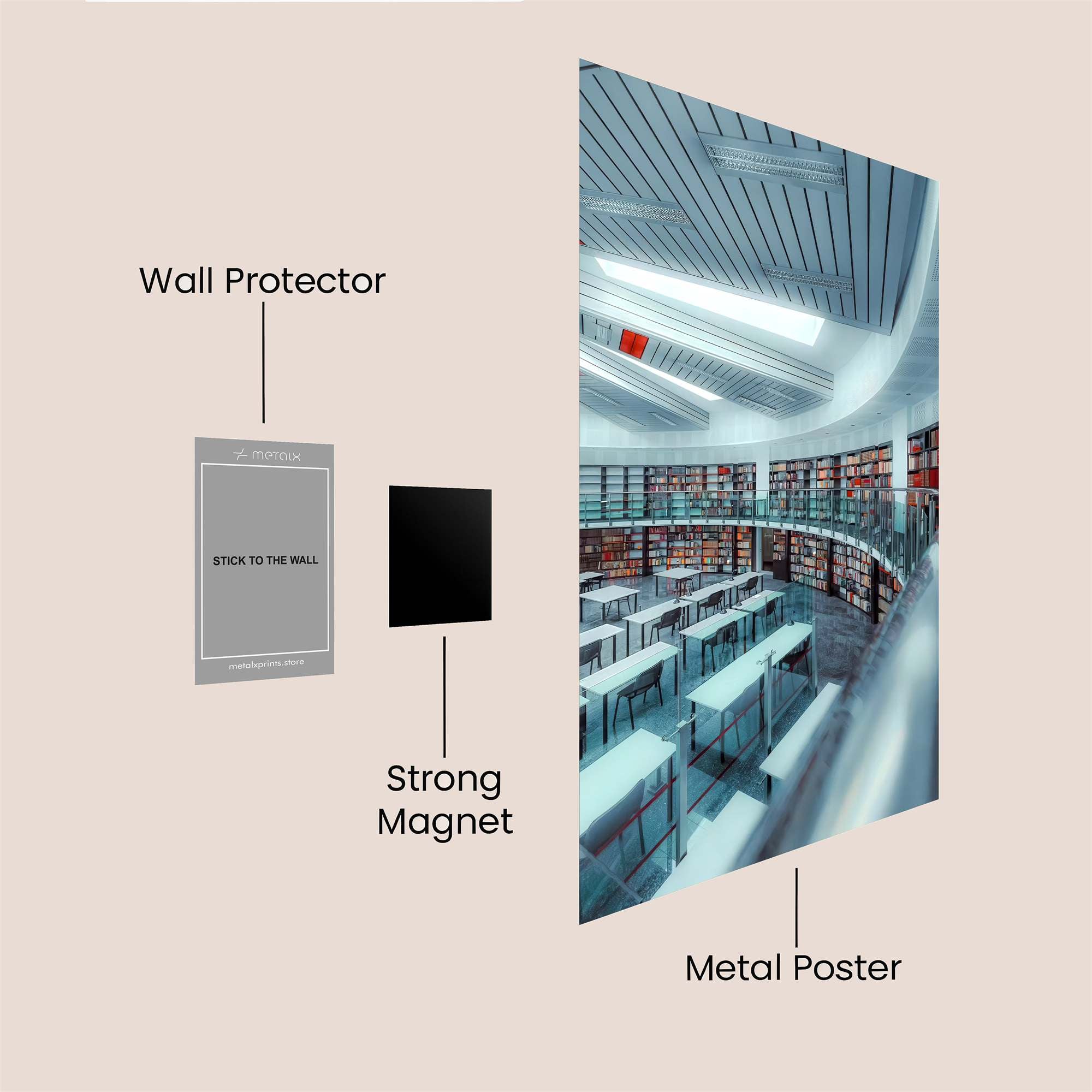 Library Serenity Safe Wall Magnetic / M