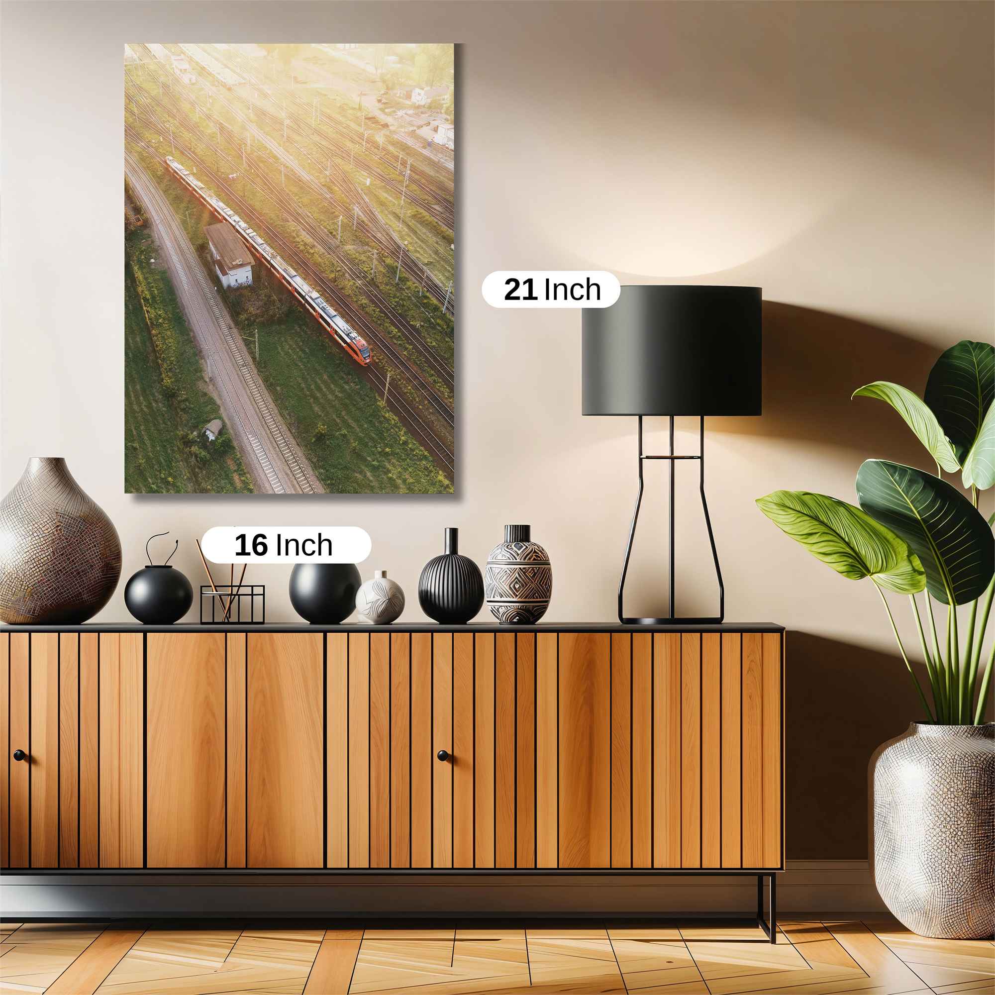 Sunset Train Safe Wall Magnetic / M