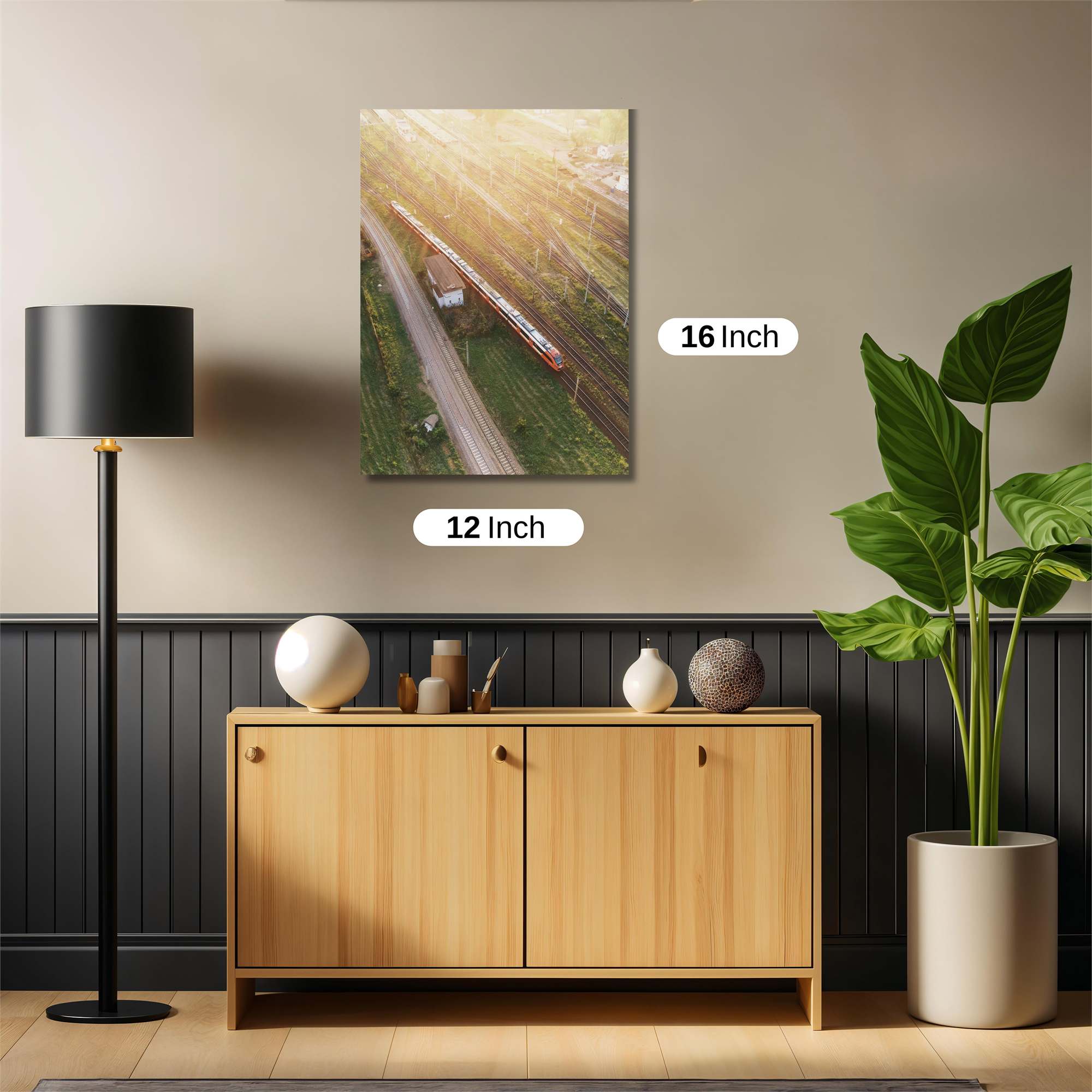 Sunset Train Safe Wall Magnetic / M