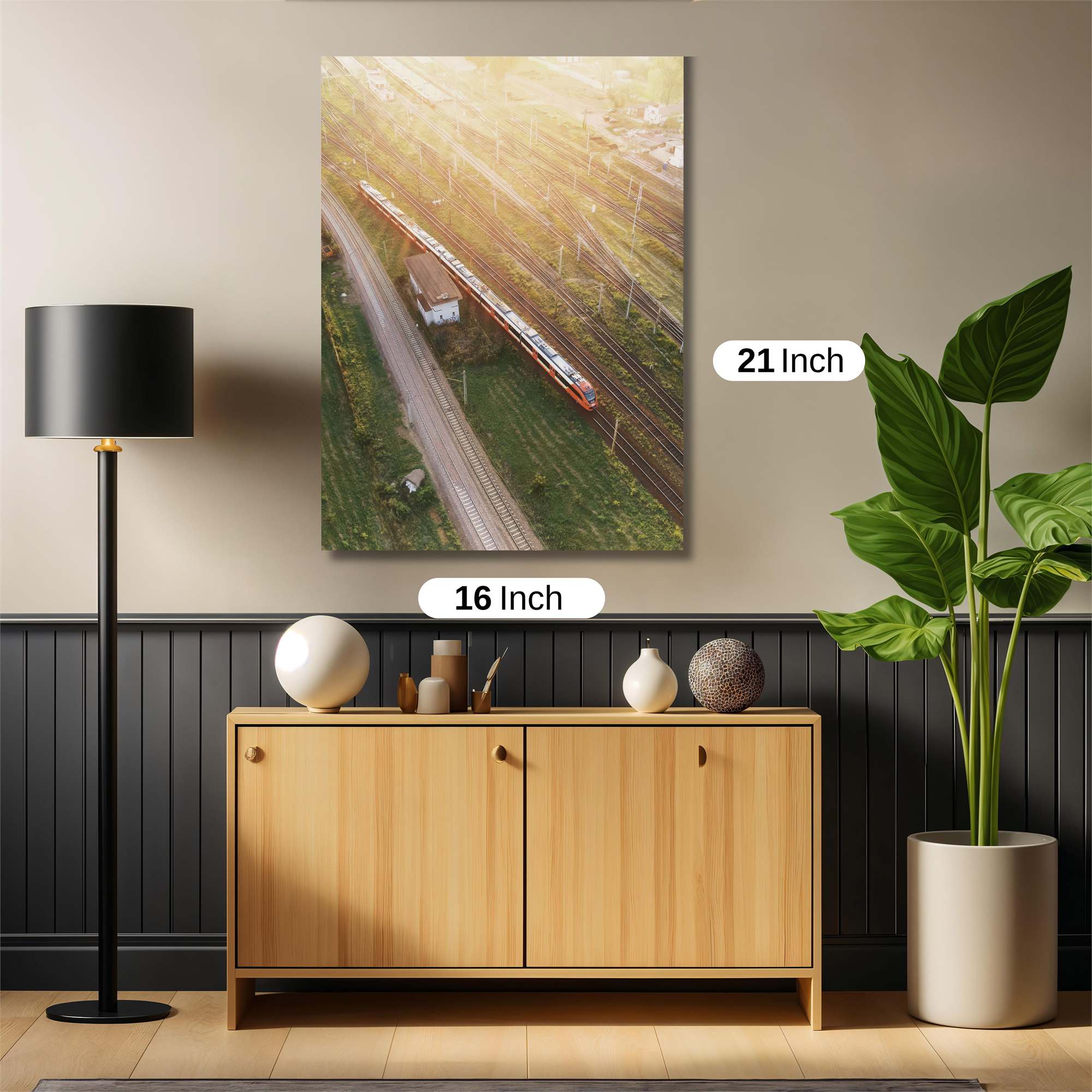 Sunset Train Safe Wall Magnetic / M