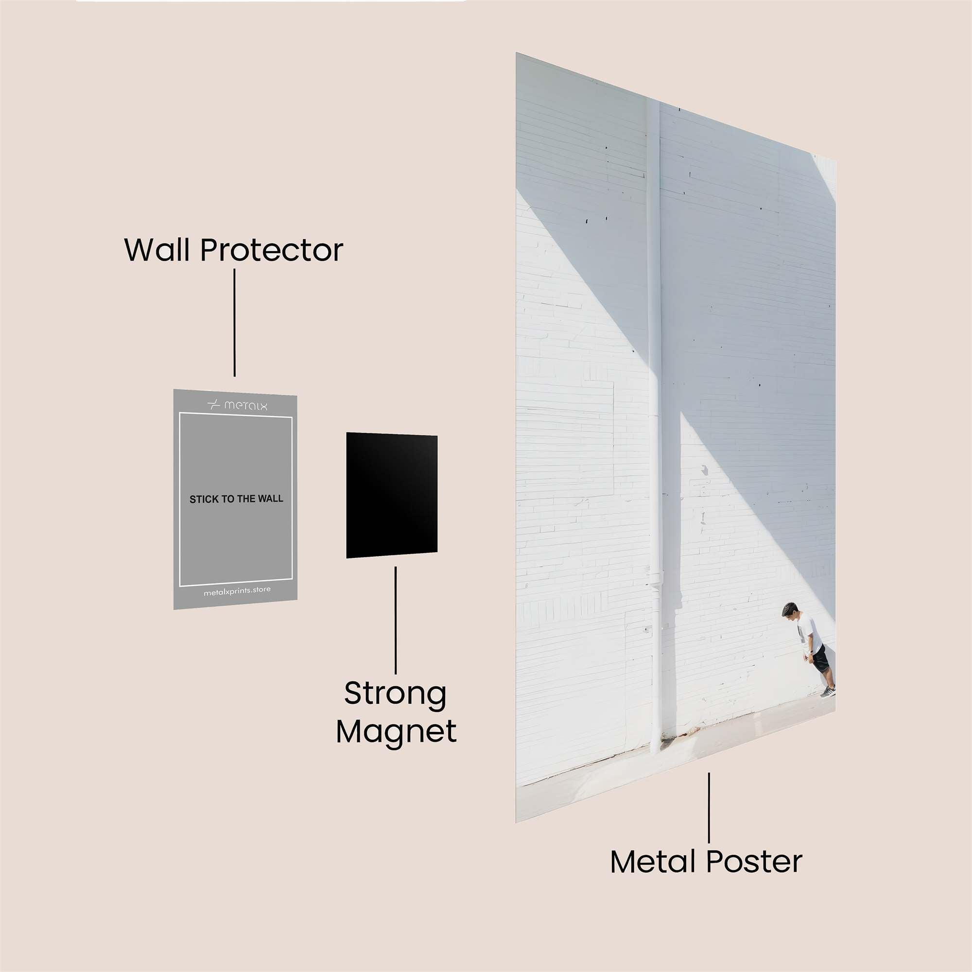 Shadowed Solitude Safe Wall Magnetic / M